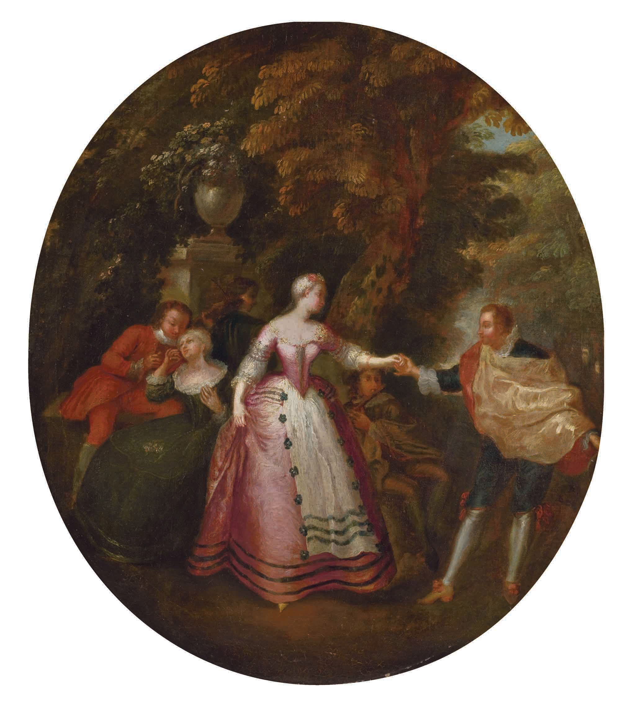 Jean Antoine Watteau — Галантная сцена в парке