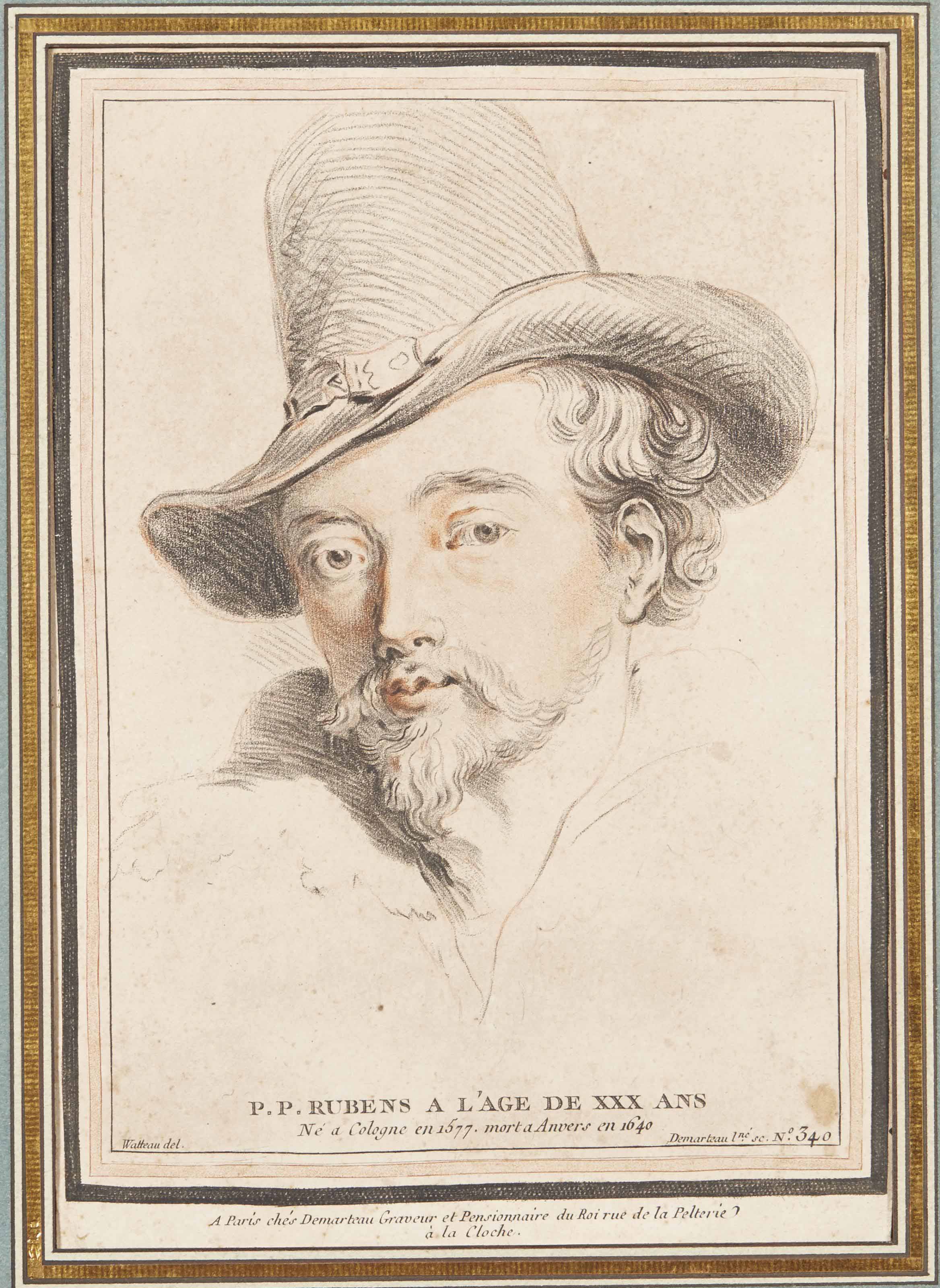 Jean Antoine Watteau — П.П. Рубенс в возрасте XXX лет в исполнении Жиля Демарто
