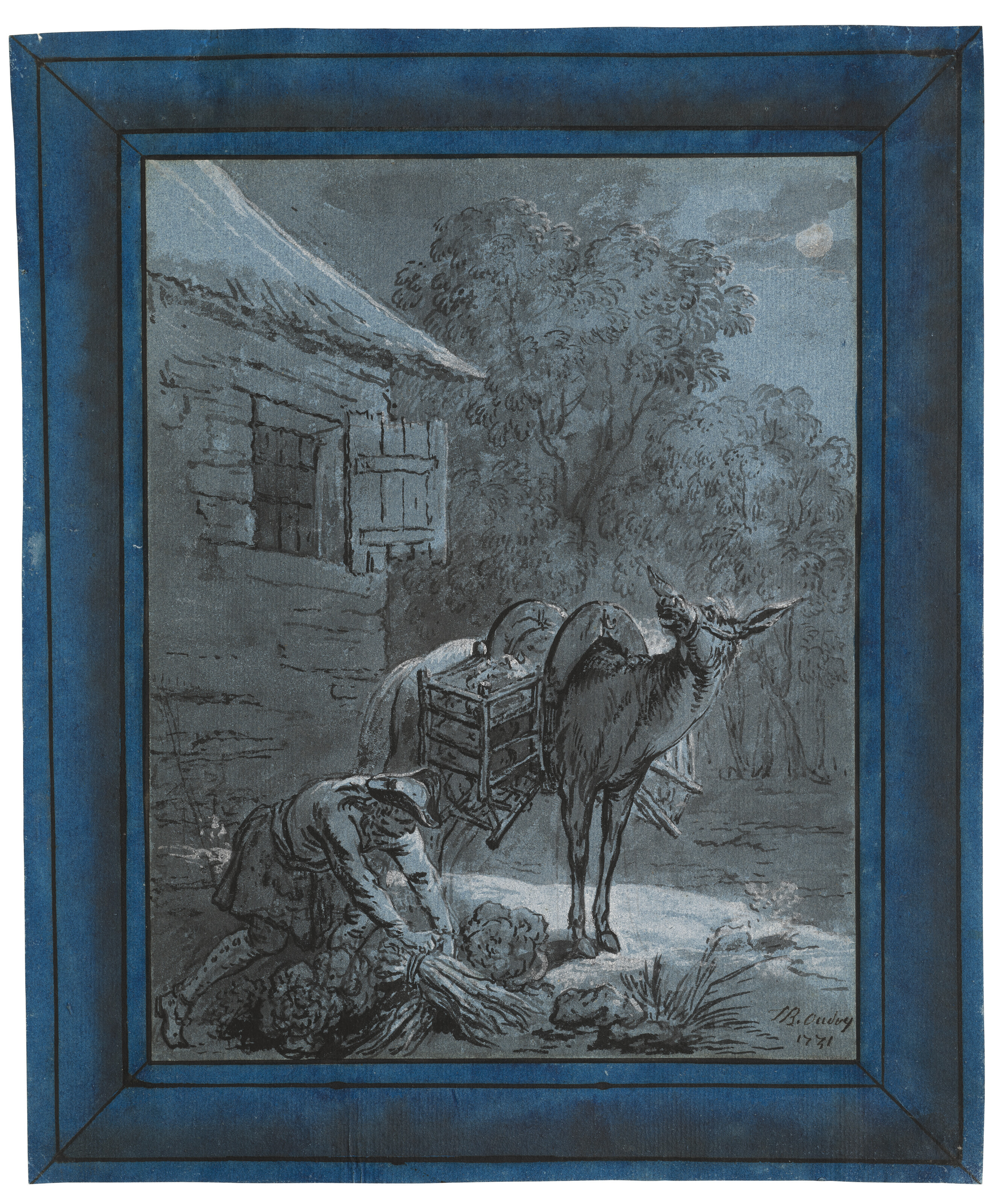 Jean Baptiste Oudry — Альбом с фронтисписом и 138 иллюстрациями к I-VI книгам басен Жана де Лафонтена, изображение 14