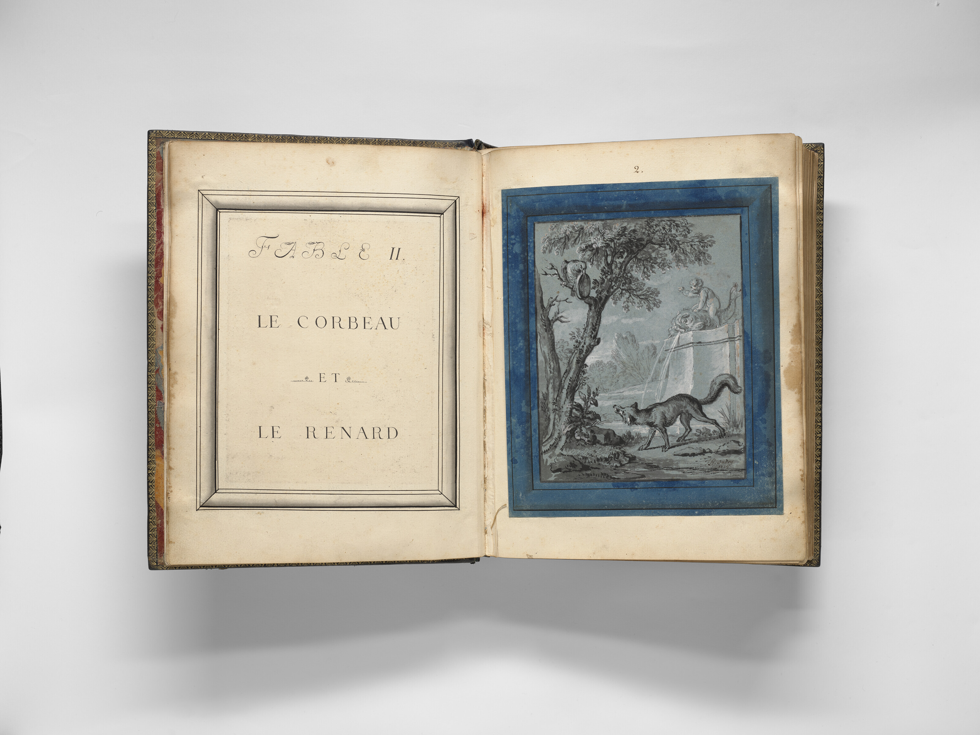 Jean Baptiste Oudry — Альбом с фронтисписом и 138 иллюстрациями к I-VI книгам басен Жана де Лафонтена, изображение 16