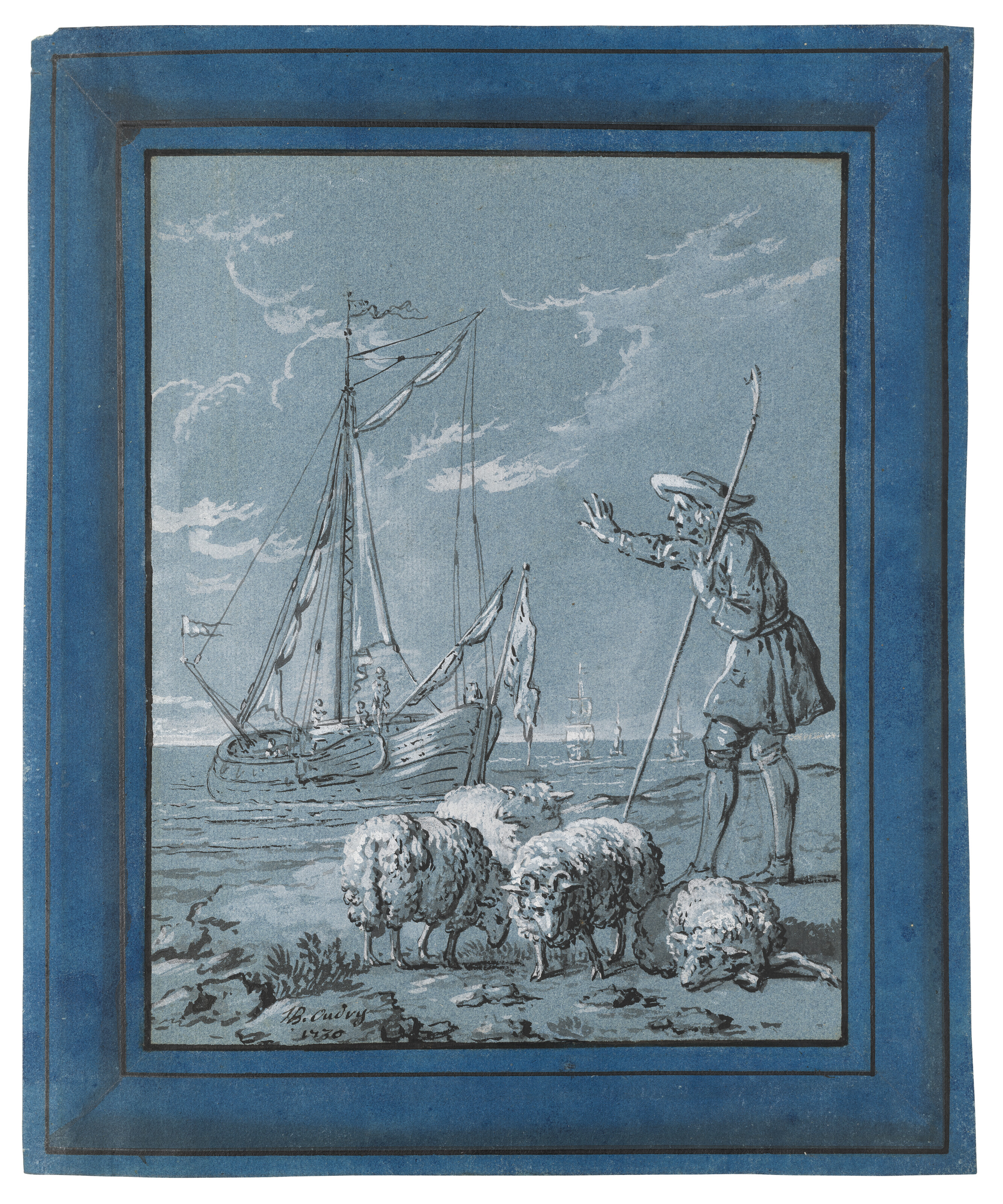 Jean Baptiste Oudry — Альбом с фронтисписом и 138 иллюстрациями к I-VI книгам басен Жана де Лафонтена, изображение 9