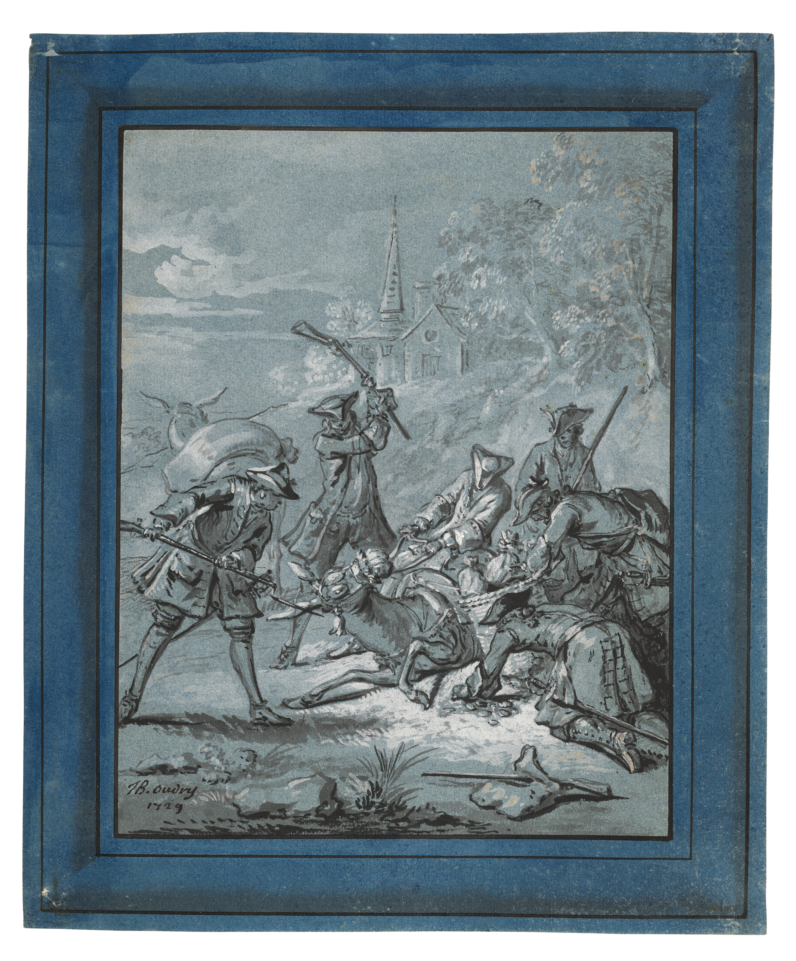 Jean Baptiste Oudry — Альбом с фронтисписом и 138 иллюстрациями к I-VI книгам басен Жана де Лафонтена, изображение 10