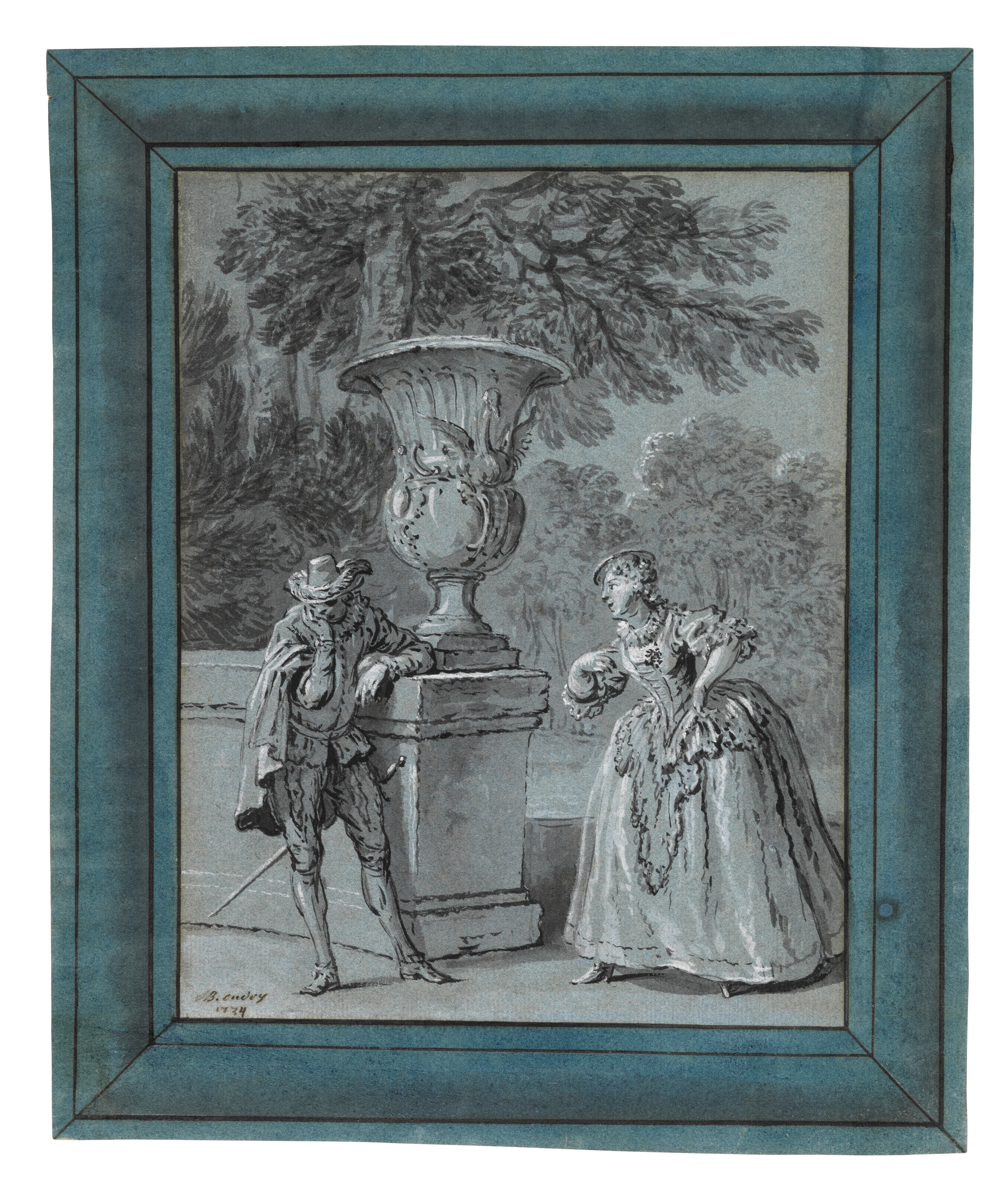 Jean Baptiste Oudry — Бельфегор в обличье Родерика и Хоннеста