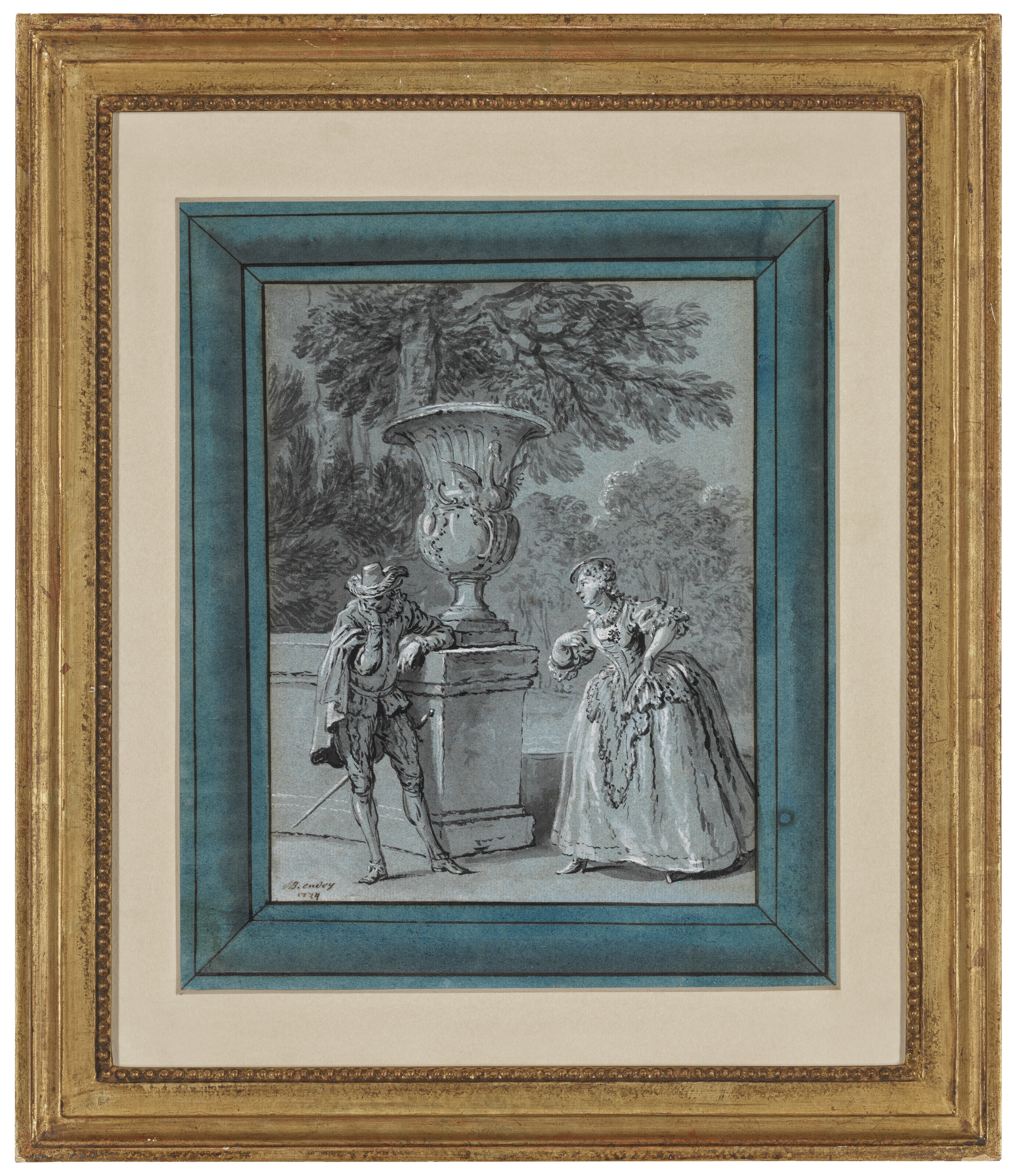 Jean Baptiste Oudry — Бельфегор в обличье Родерика и Хоннеста, изображение 2