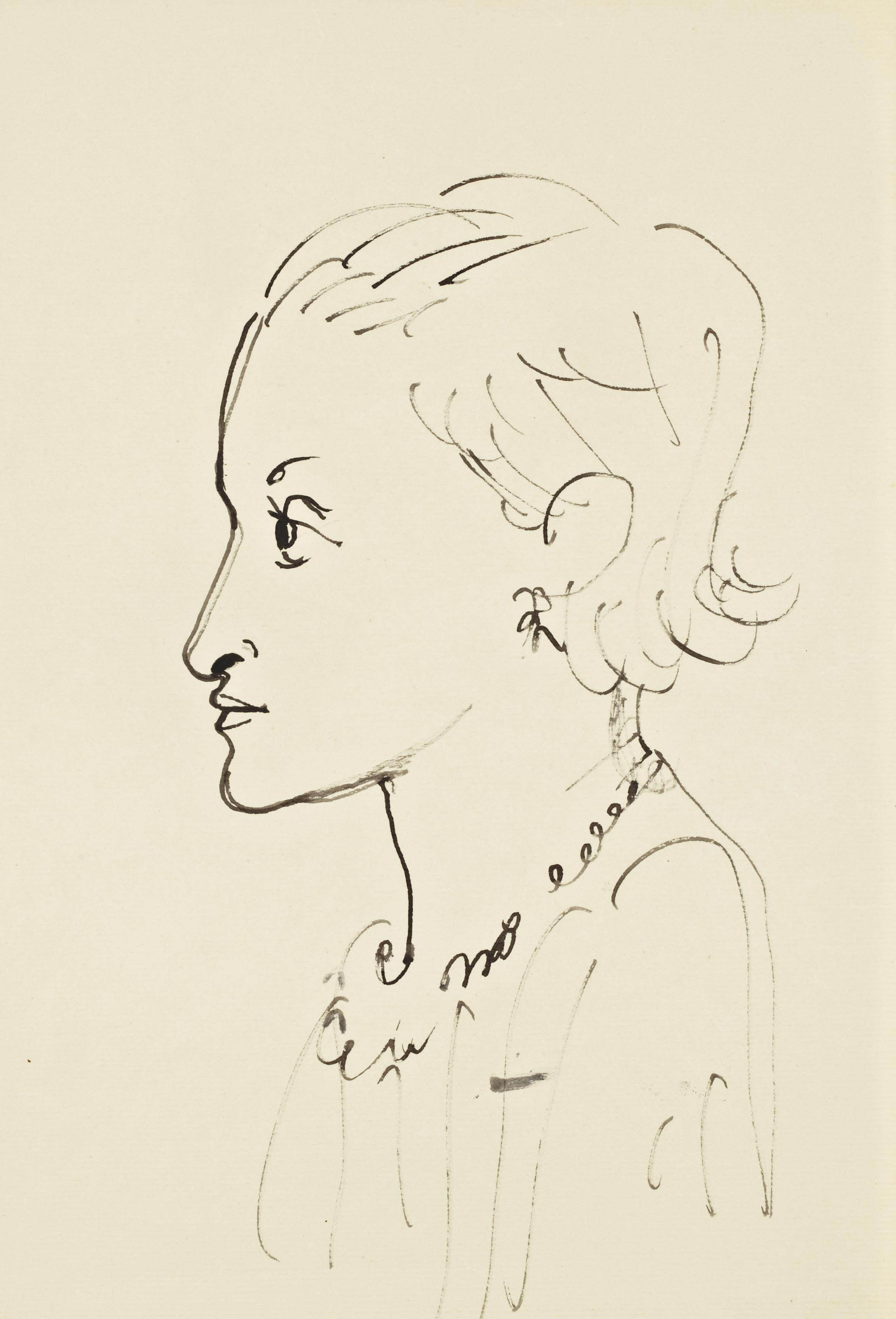 Jean Cocteau — Портрет Фроски Мюнстера
