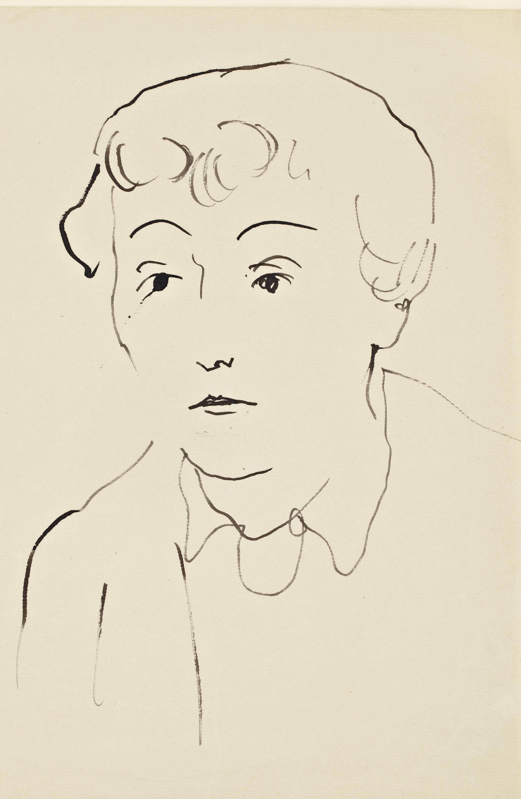 Jean Cocteau — Портрет Норы Аурик