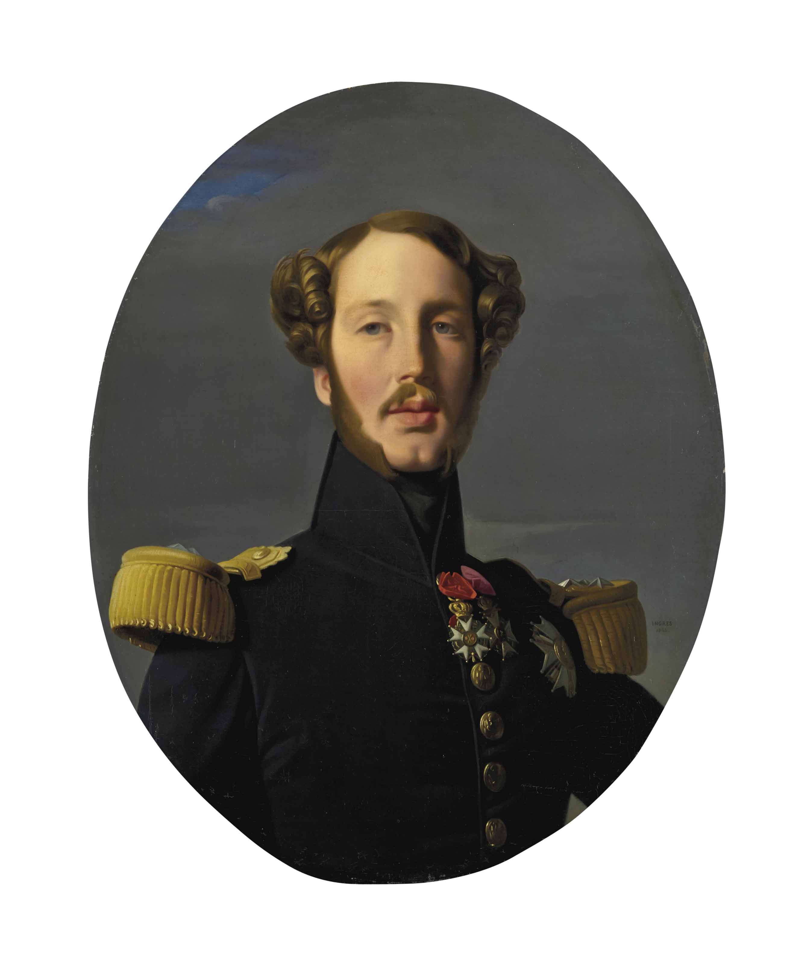 Jean Dominique Ingres — Портрет Фердинанда-Филиппа-Луи-Шарля-Анри Бурбон-Орлеанского, герцога Орлеанского