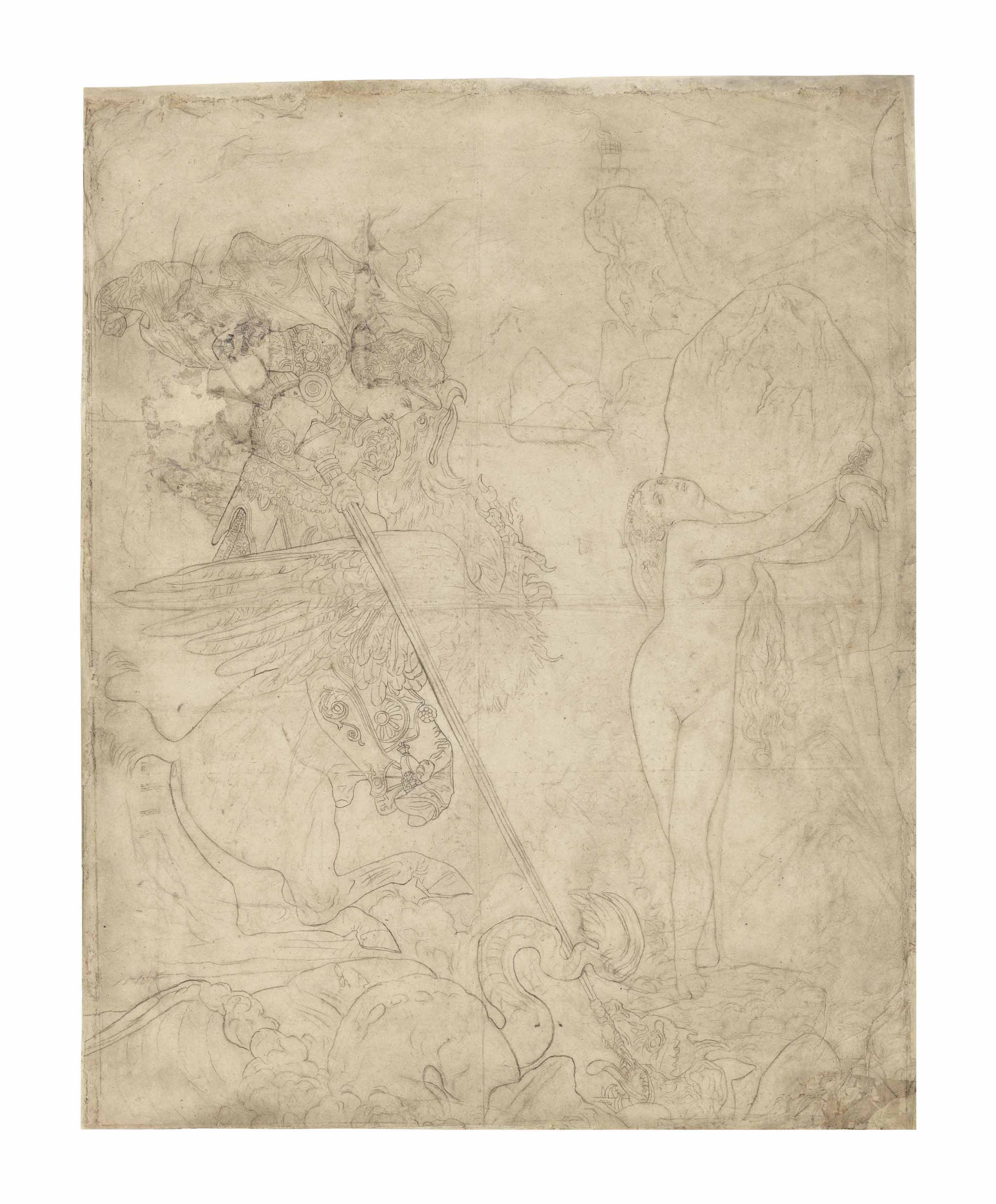 Jean Dominique Ingres — Роджер освобождает Анжелику