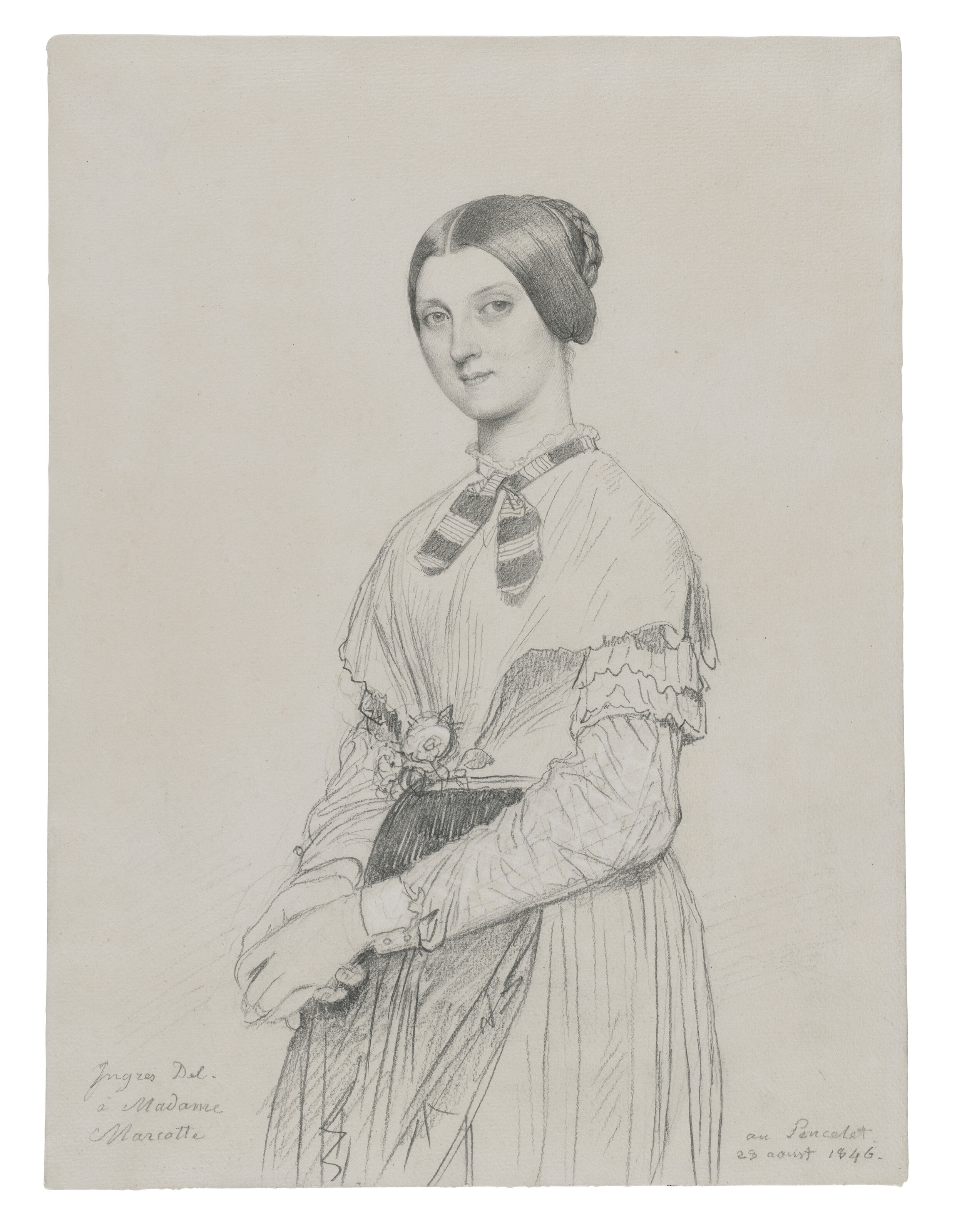 Jean Dominique Ingres — Портрет Мари Маркотт и портрет ее мужа Александра Лежентиля, изображение 3