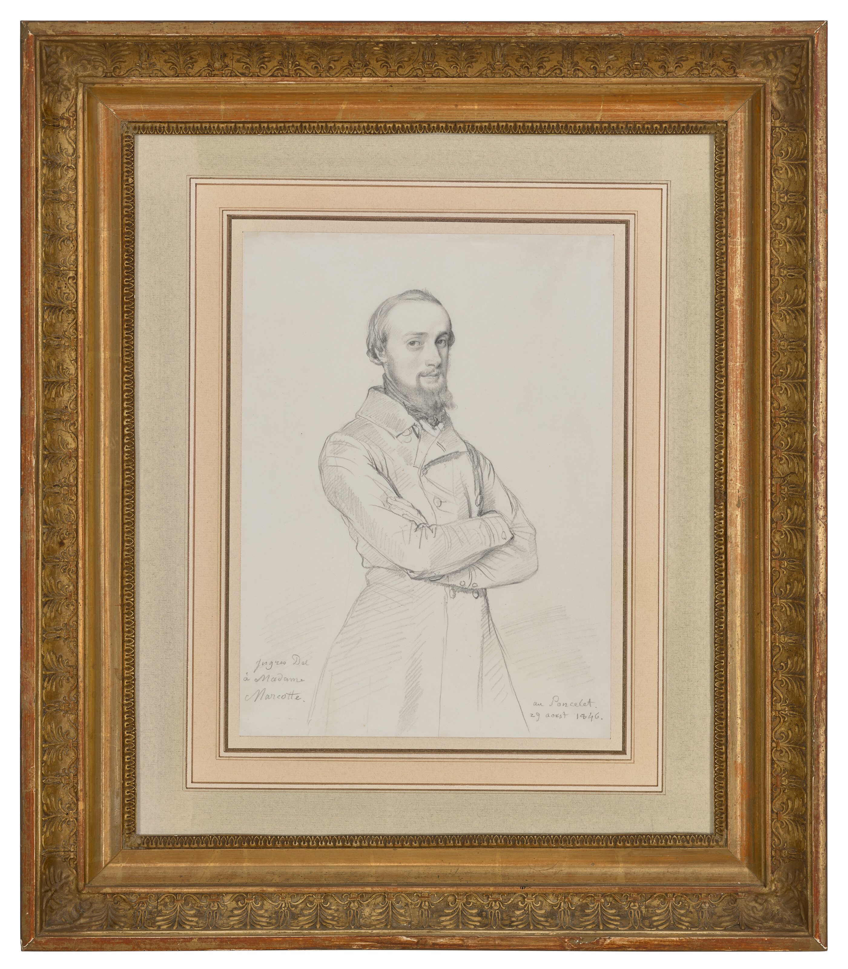Jean Dominique Ingres — Портрет Мари Маркотт и портрет ее мужа Александра Лежентиля, изображение 4
