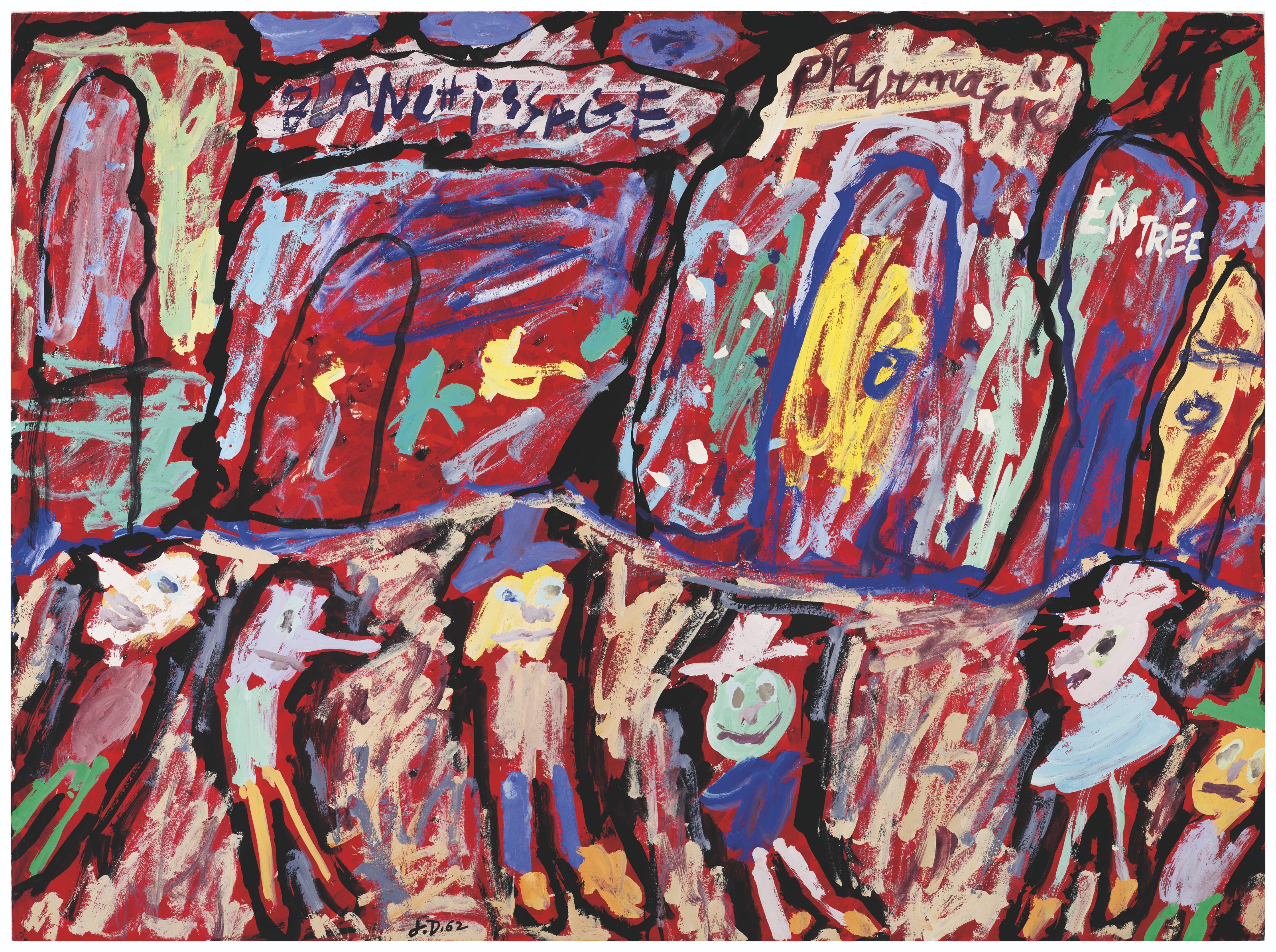 Jean Dubuffet — Бланшиссаж, Аптека (городской участок для шести человек), изображение 2