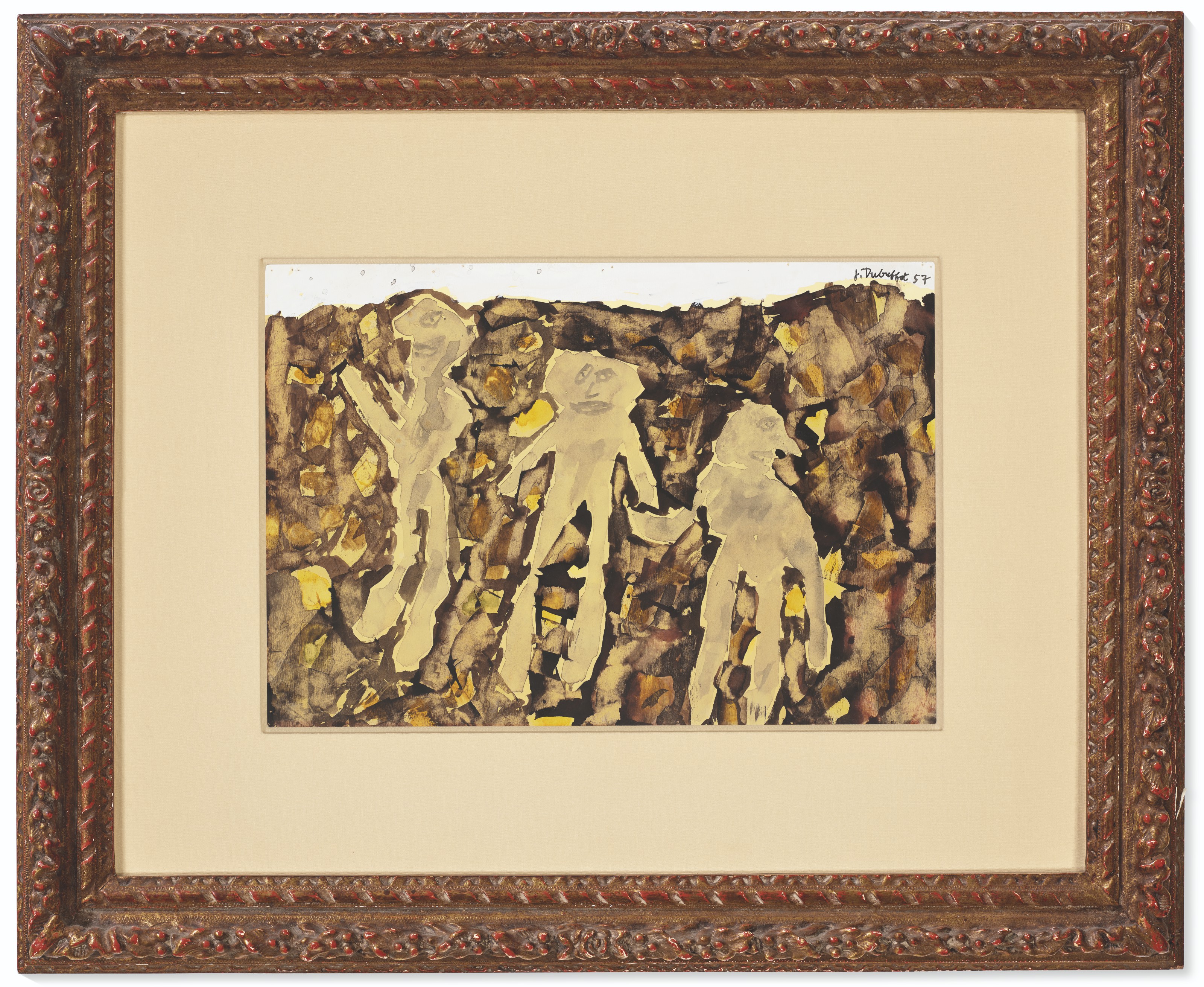 Jean Dubuffet — Три персонажа без оплаты, изображение 2