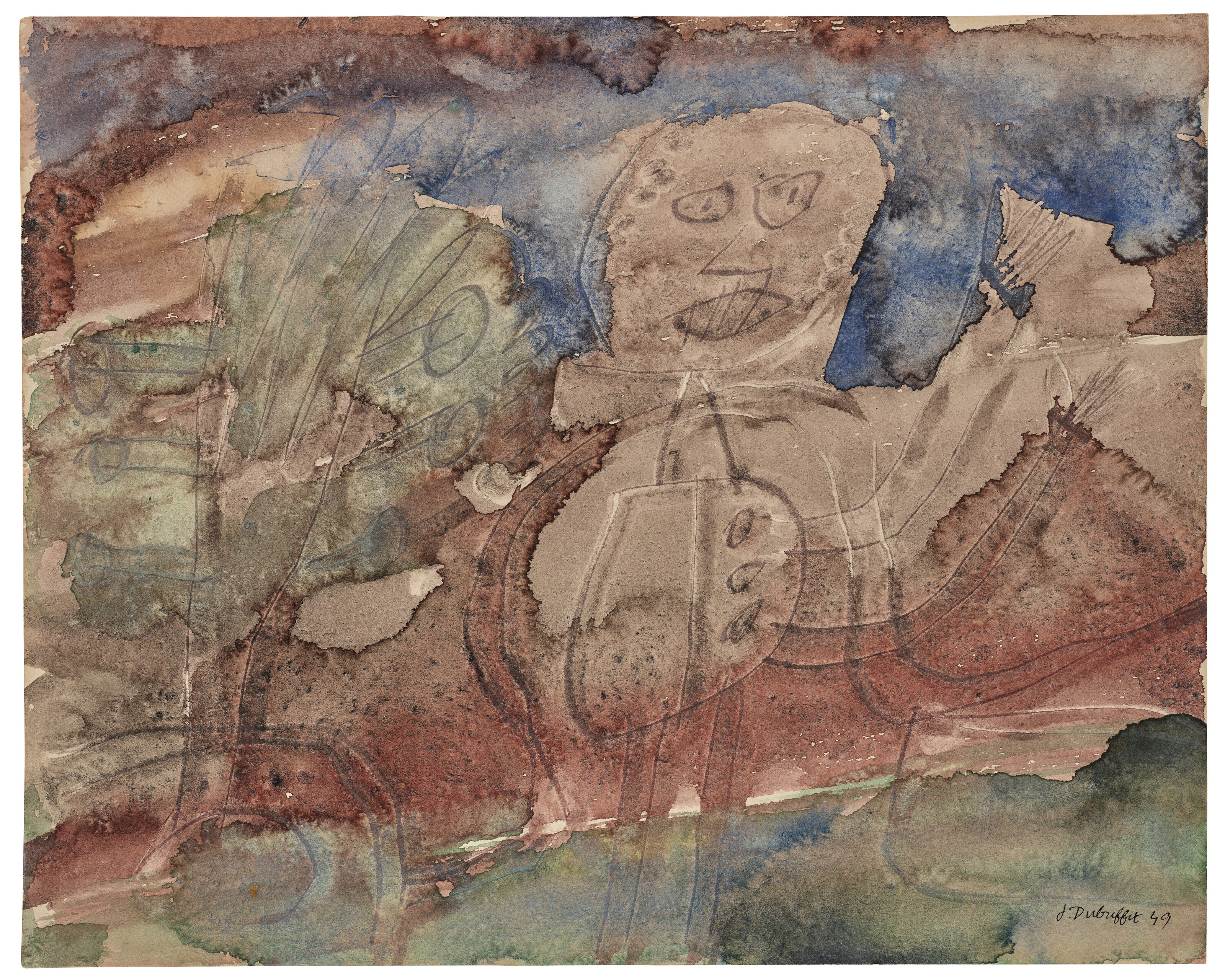Jean Dubuffet — Мужчина и женщина, изображение 2