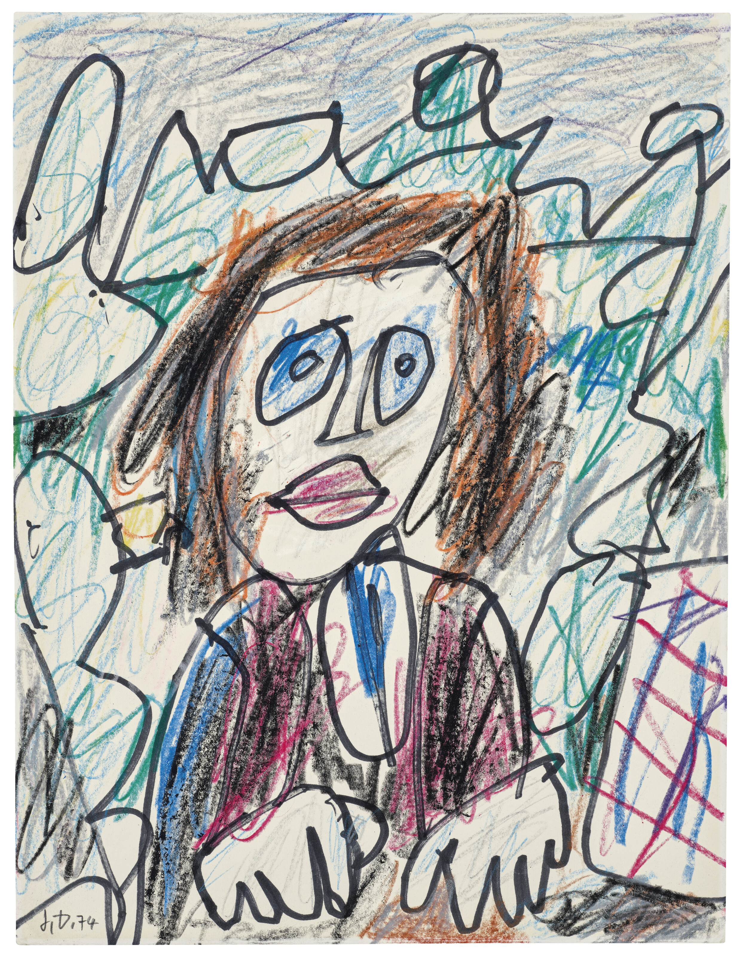 Jean Dubuffet — Женский портрет в стиле кампании, изображение 2