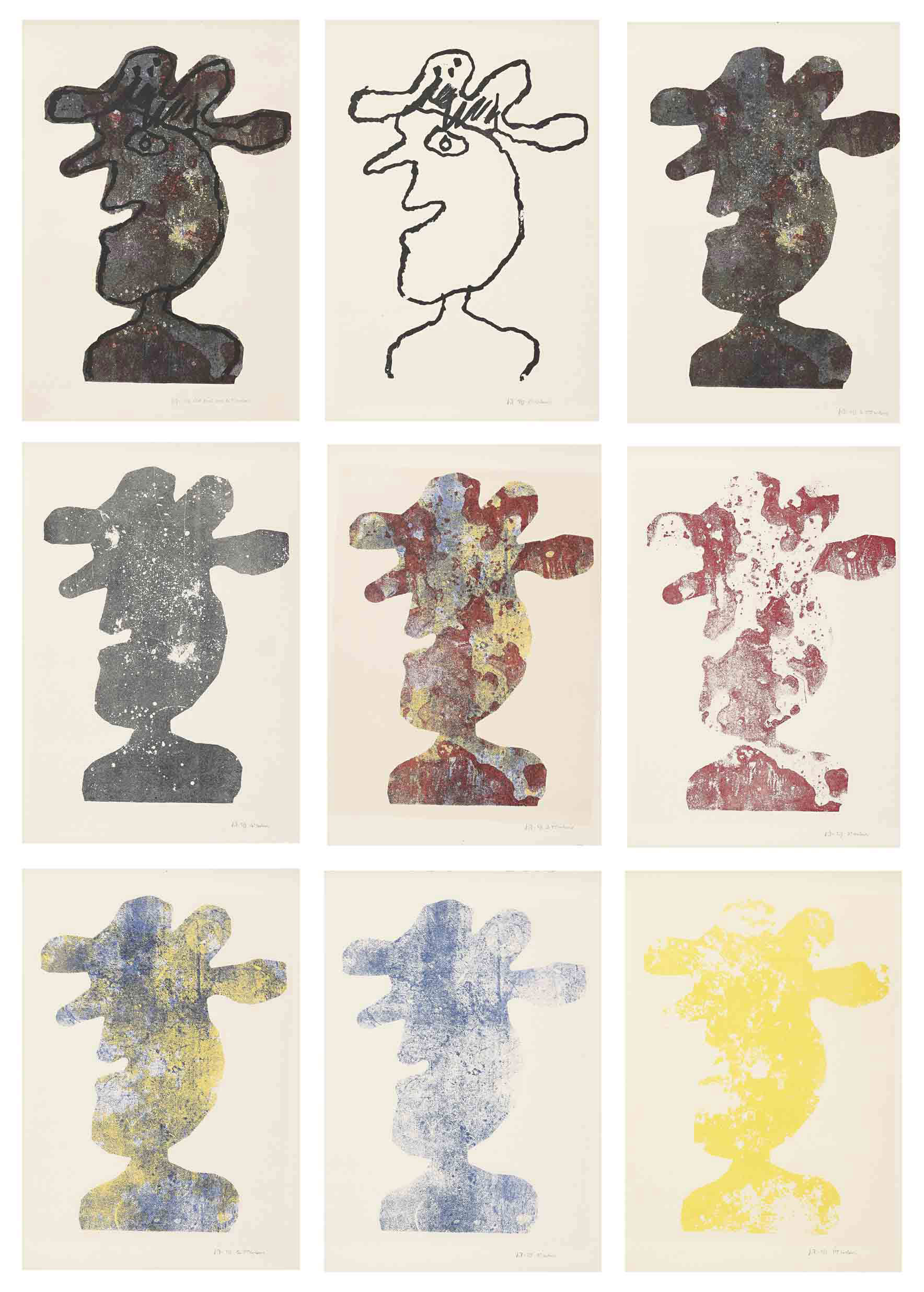 Jean Dubuffet — Человек во вводной части (W. 811; S. 562)