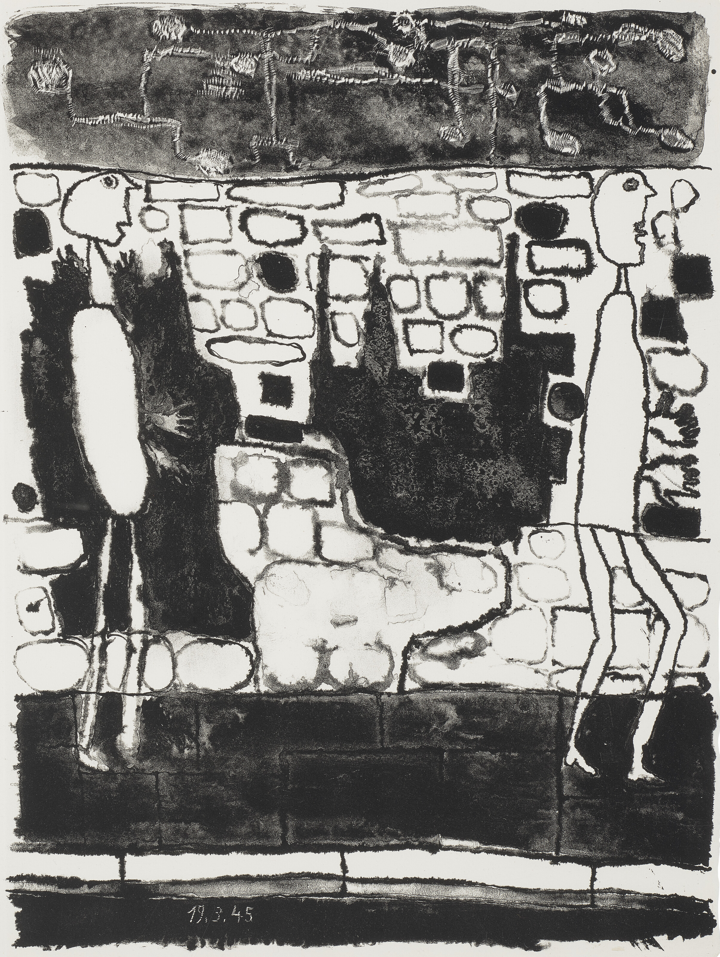 Jean Dubuffet — Муры - 12 стихотворений Гильевича, изображение 1