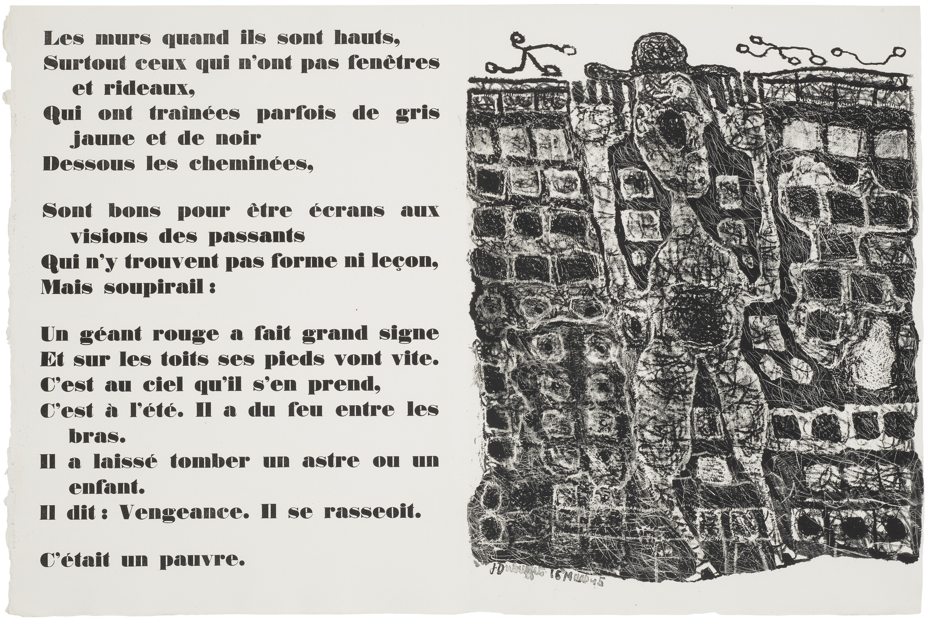 Jean Dubuffet — Муры - 12 стихотворений Гильевича, изображение 5