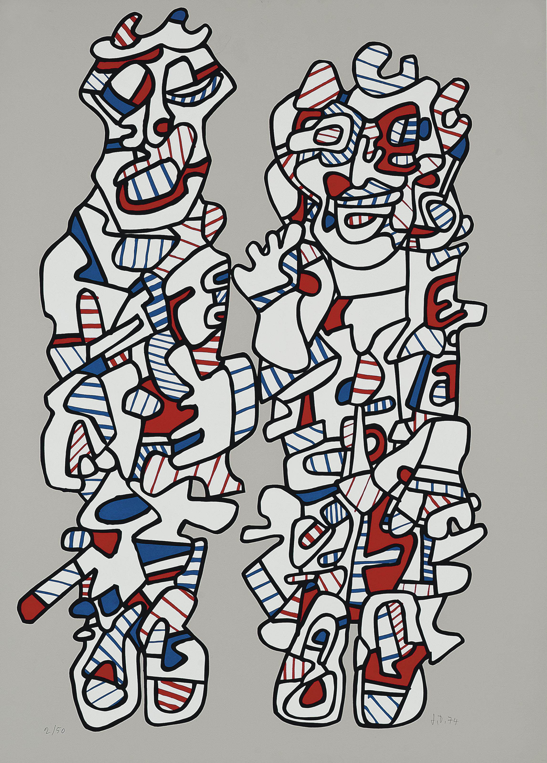 Jean Dubuffet — Освобождение (W. 1167)
