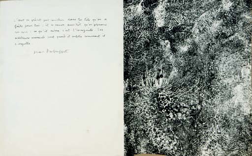 Jean Dubuffet — Без названия, из "Феноменов" (W. 626)