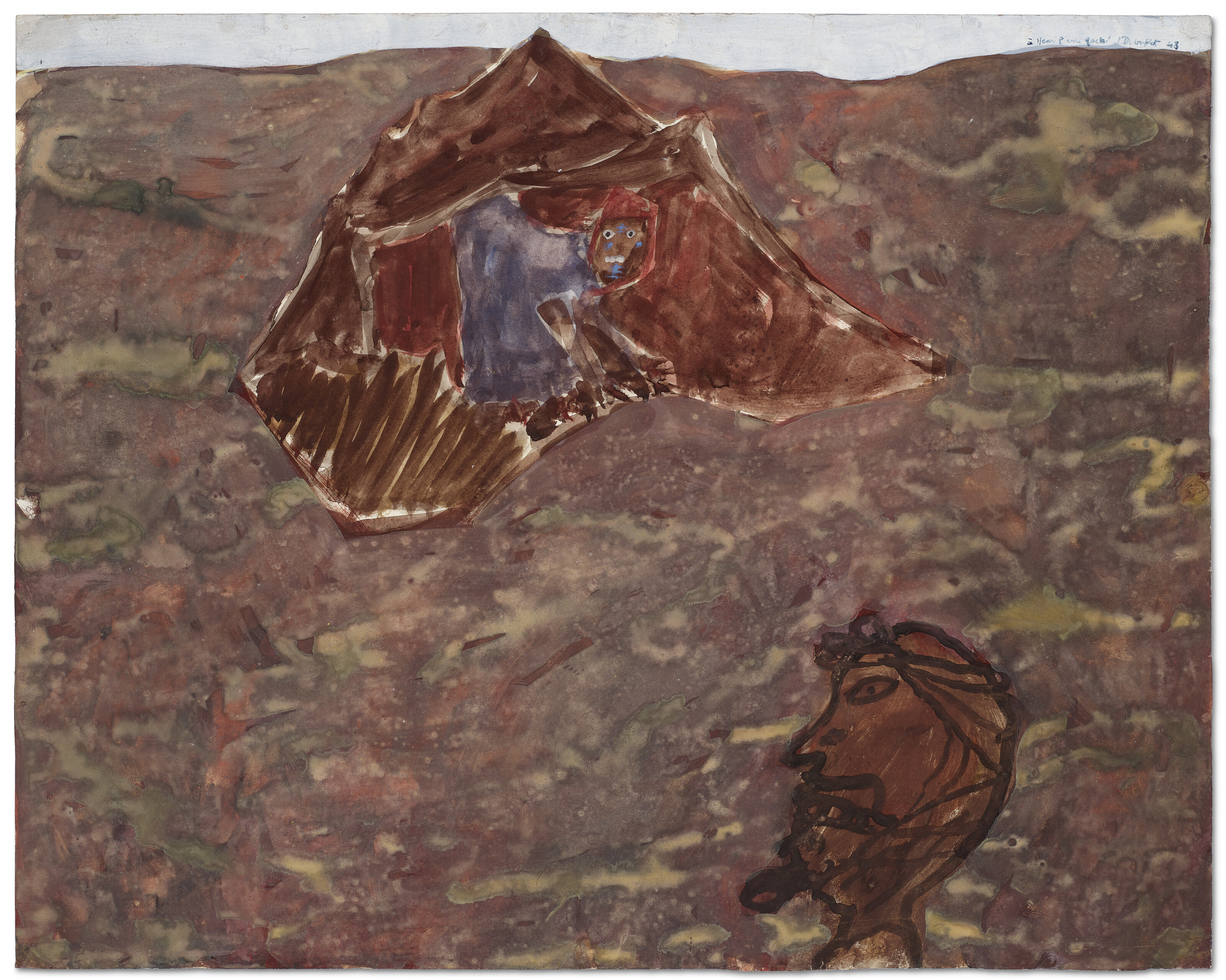 Jean Dubuffet — Арабская женщина Накапливается у Тебя на Глазах.
