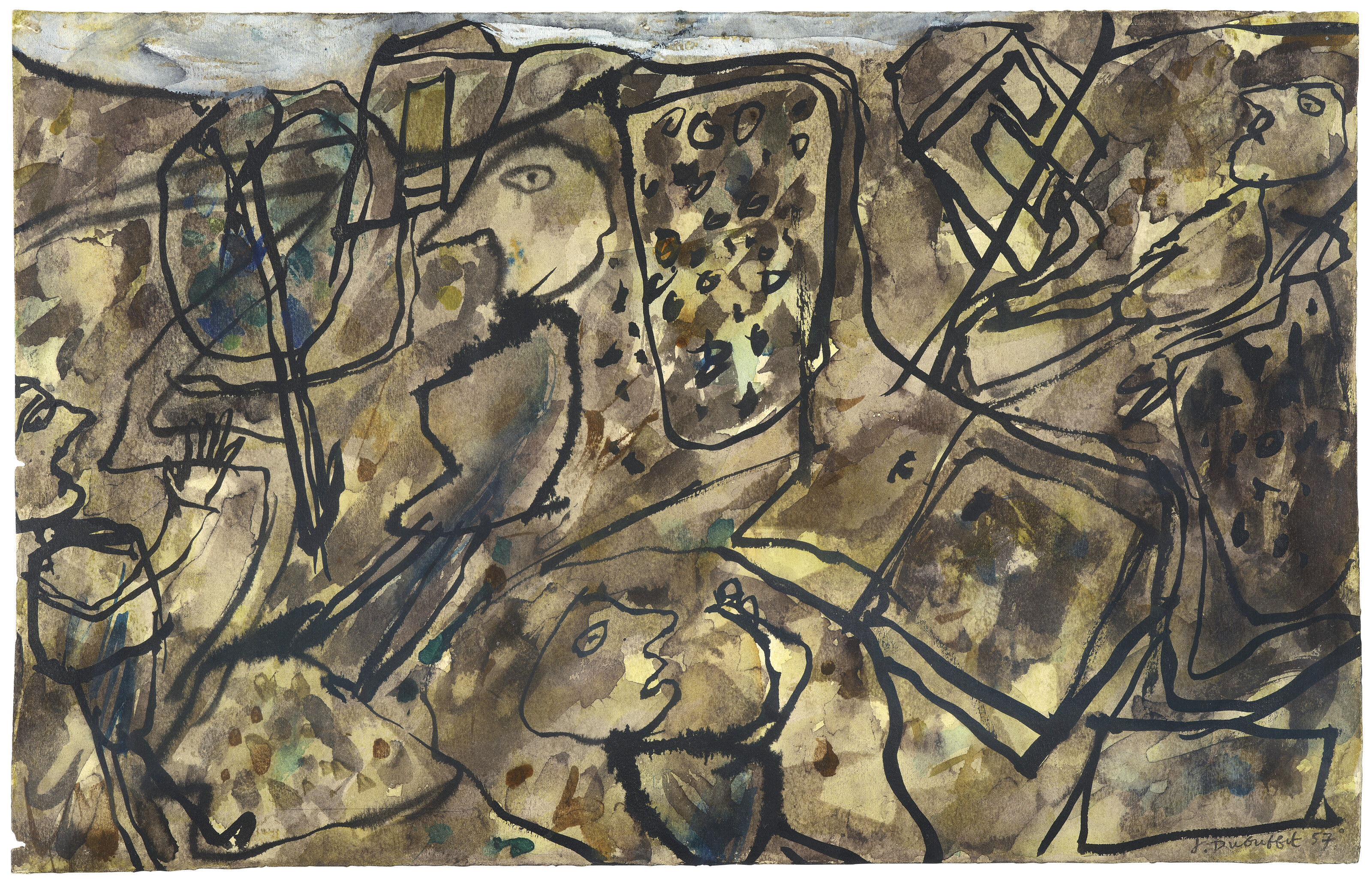 Jean Dubuffet — Оплата труда персонала, домов, полей и подружек