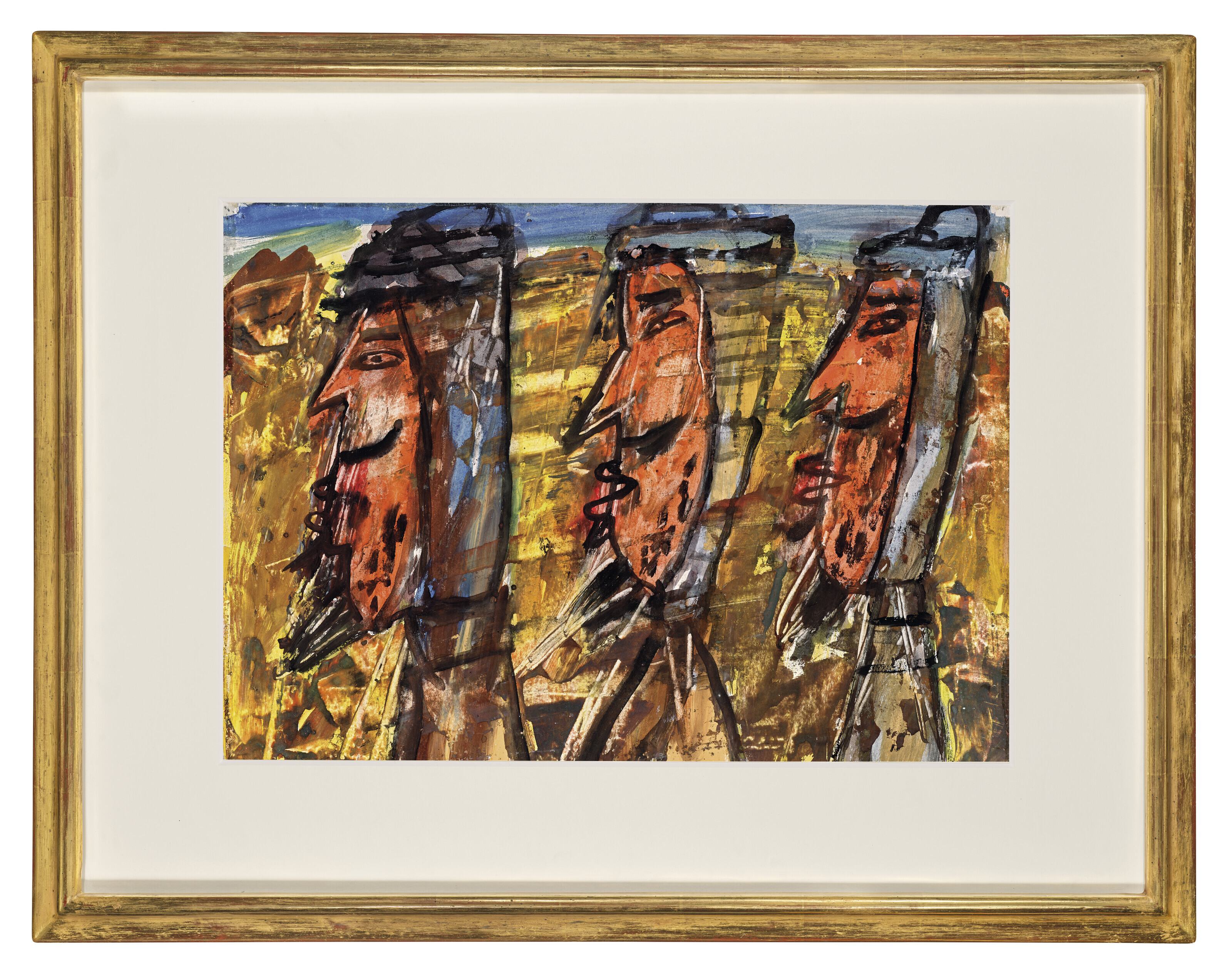 Jean Dubuffet — Трое бедуинов, изображение 2