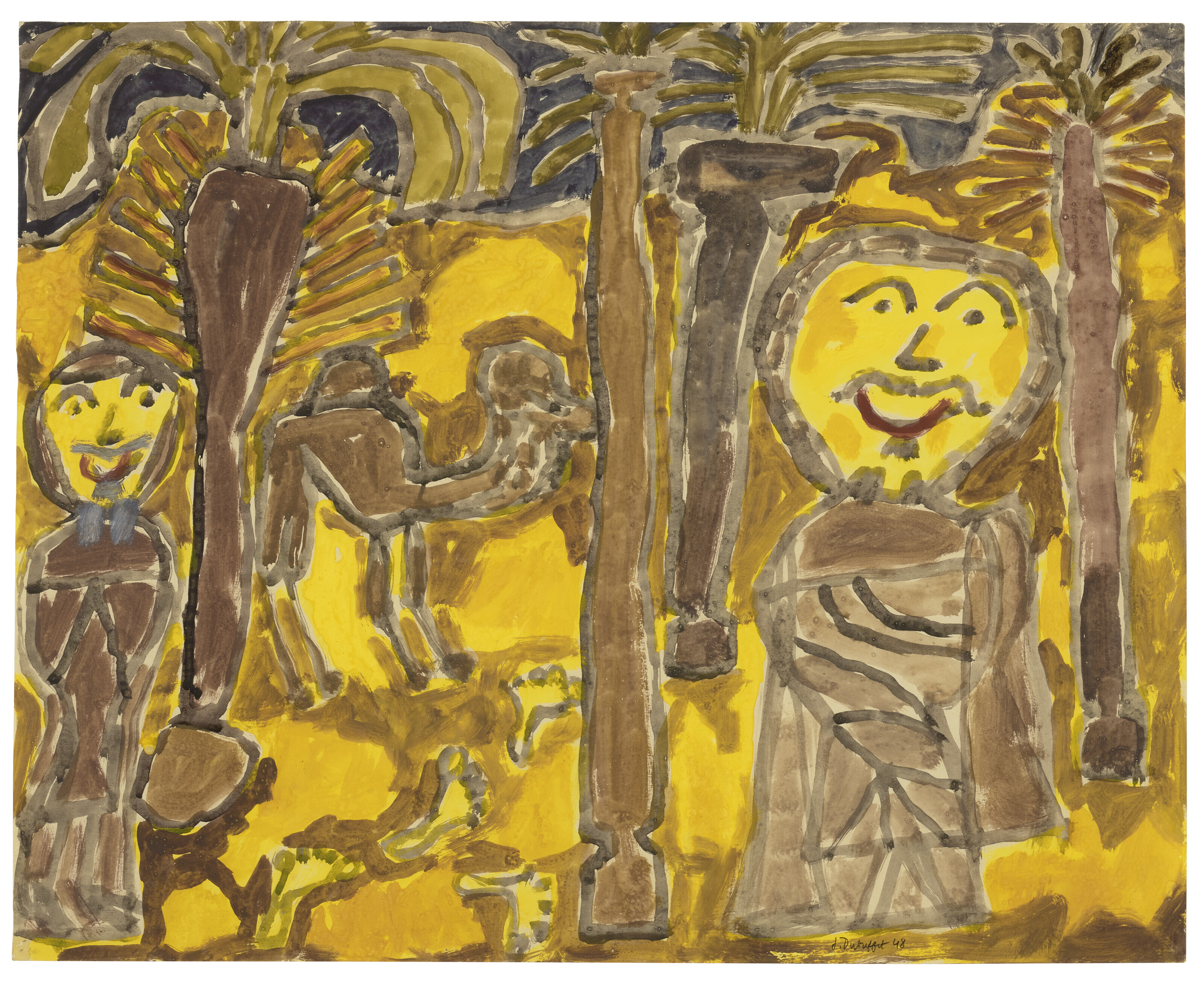 Jean Dubuffet — Арабески, пальмиры, шамо