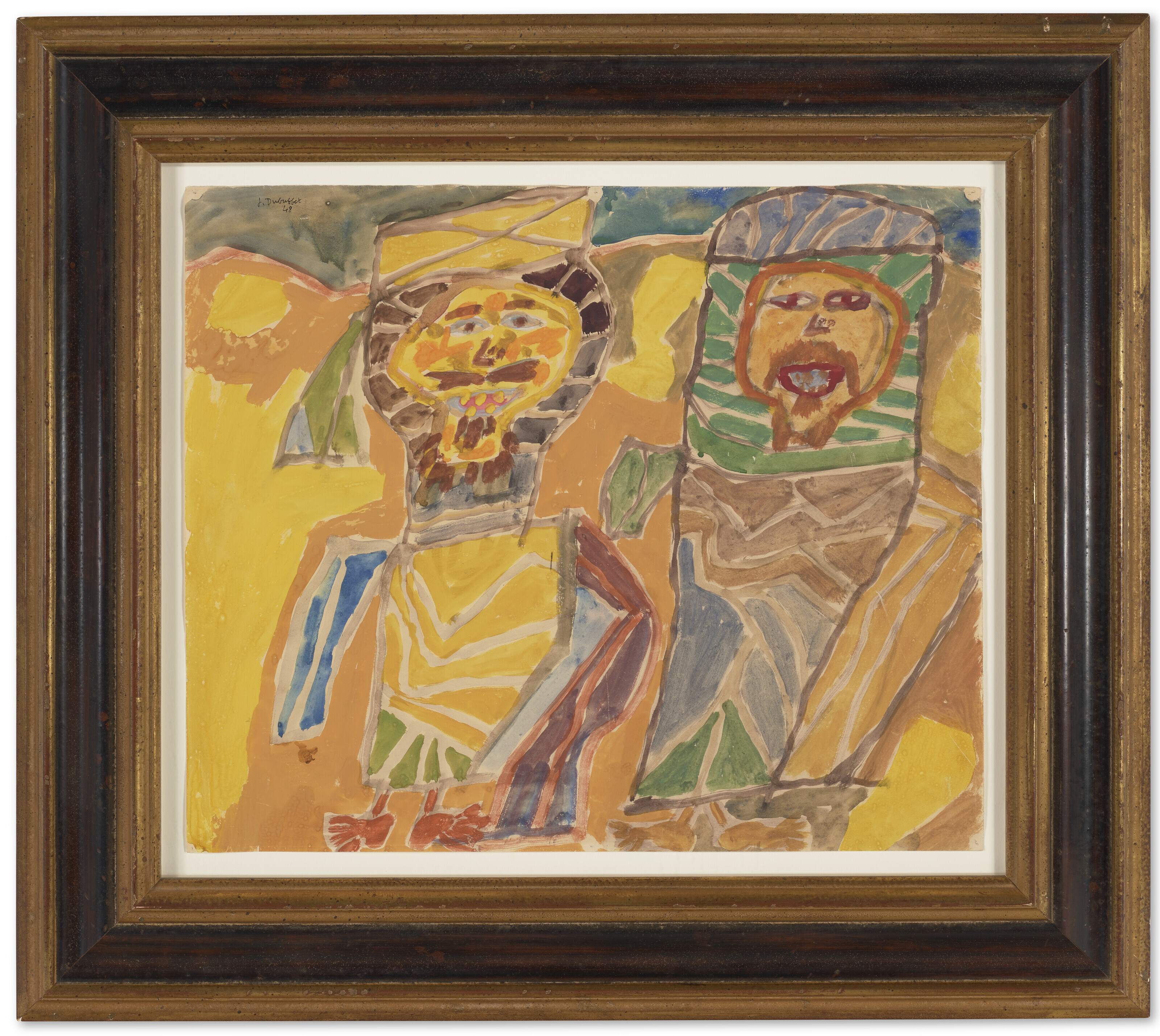Jean Dubuffet — Двое арабов и молодые путешественники, изображение 2