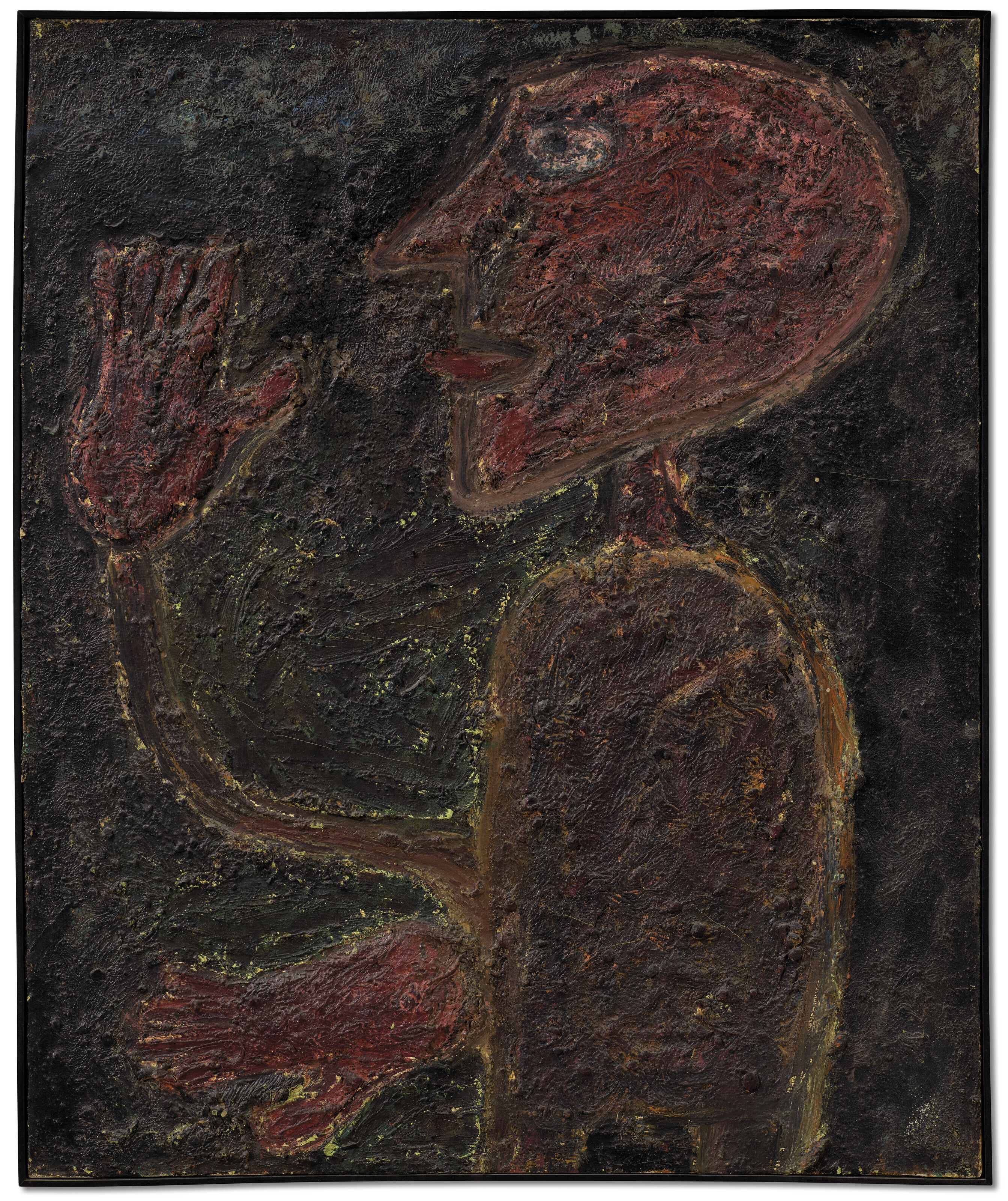 Jean Dubuffet — Discoureur fossile (Окаменевший говорящий)