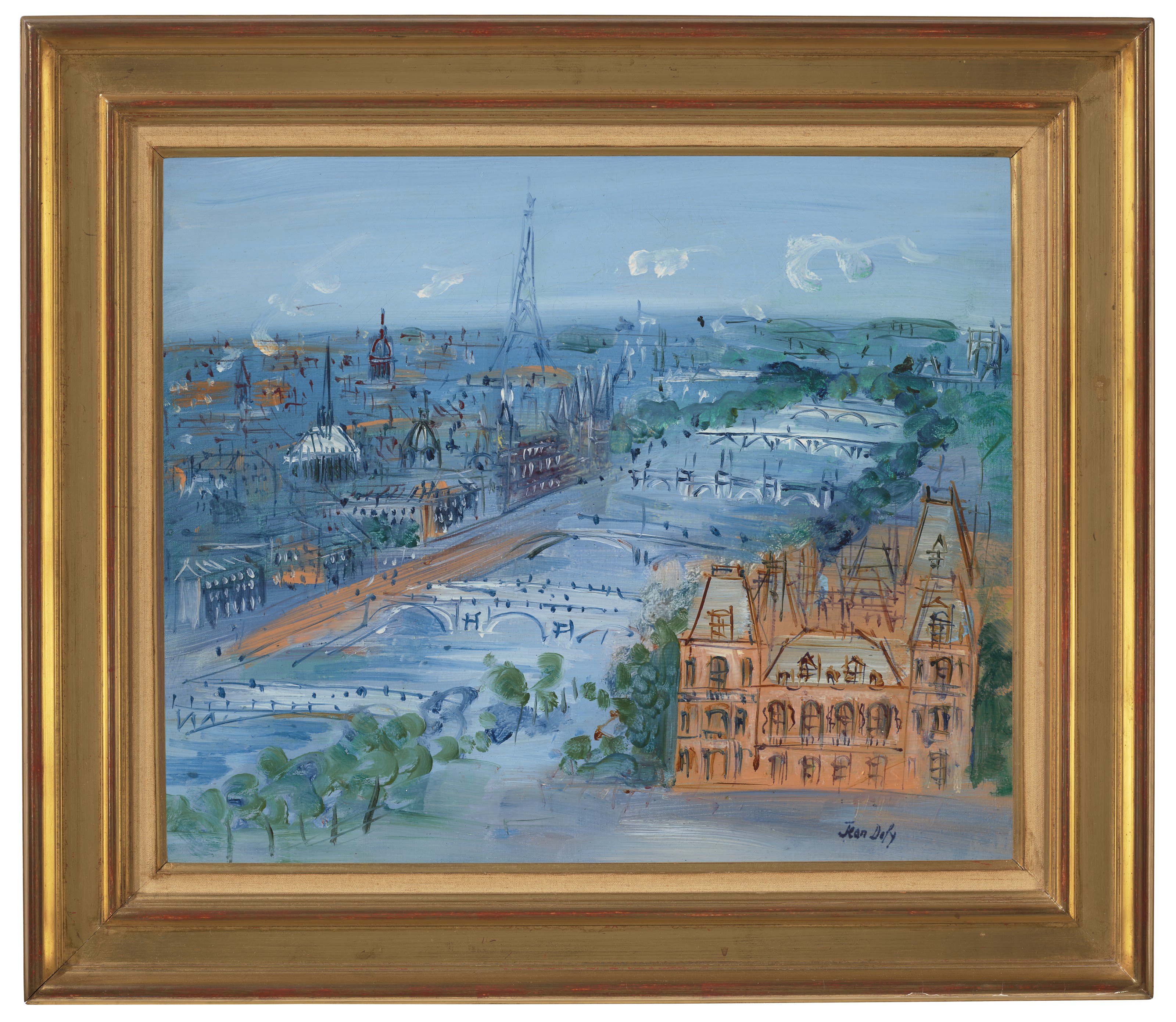 Jean Dufy — Париж, набережная Сены, изображение 2