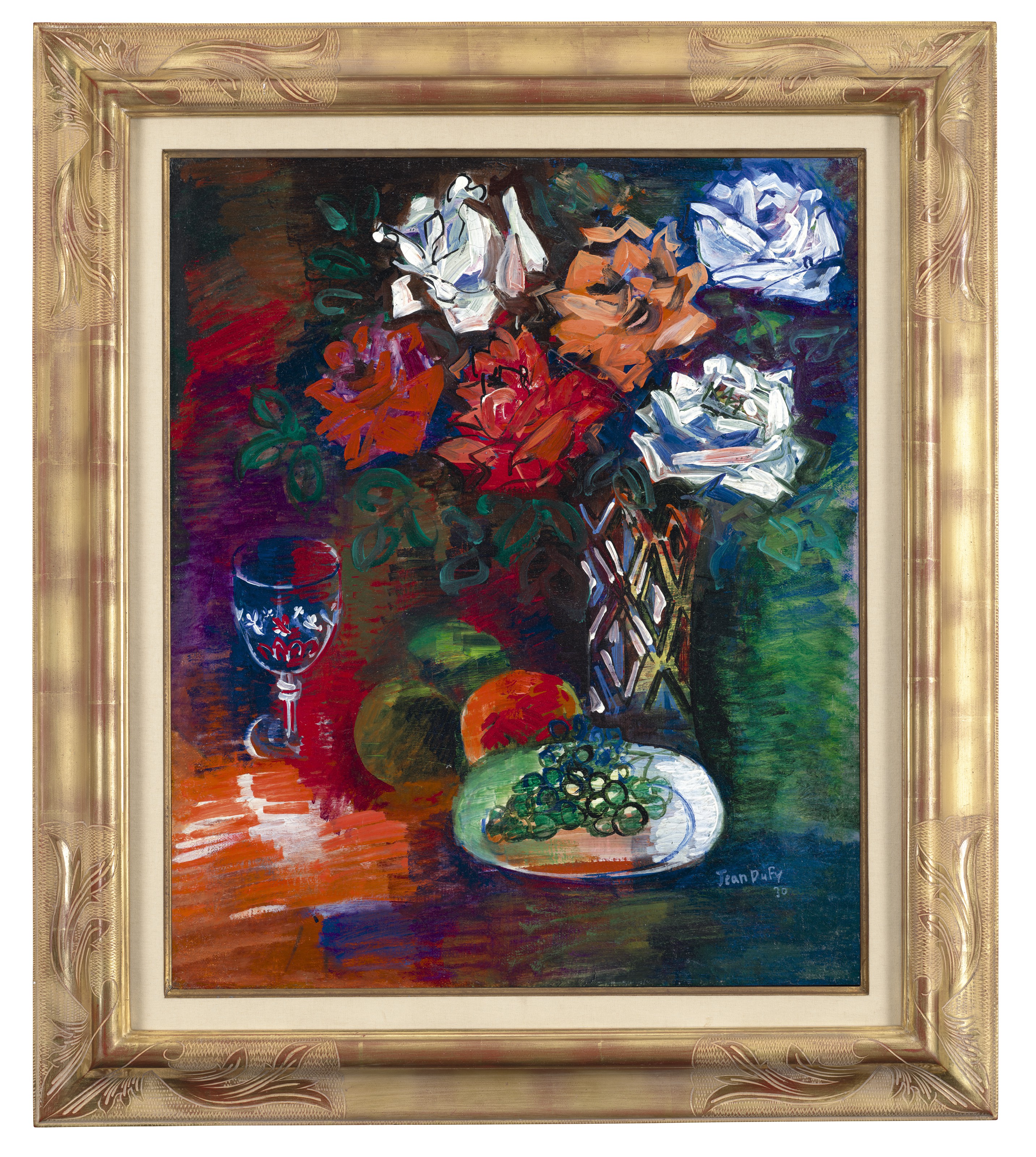 Jean Dufy — Букет из изюма и роз, изображение 2