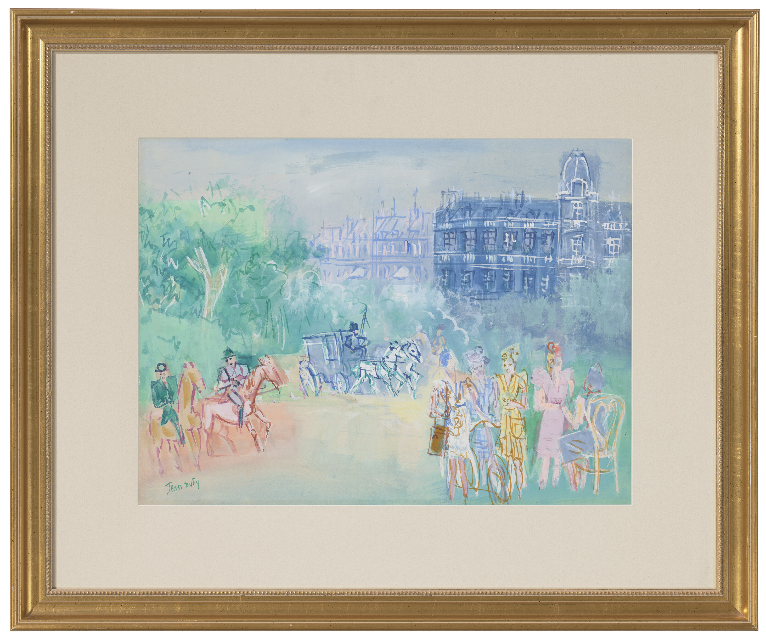 Jean Dufy — Набережная пре-дю-Буа-де-Булонь, изображение 2