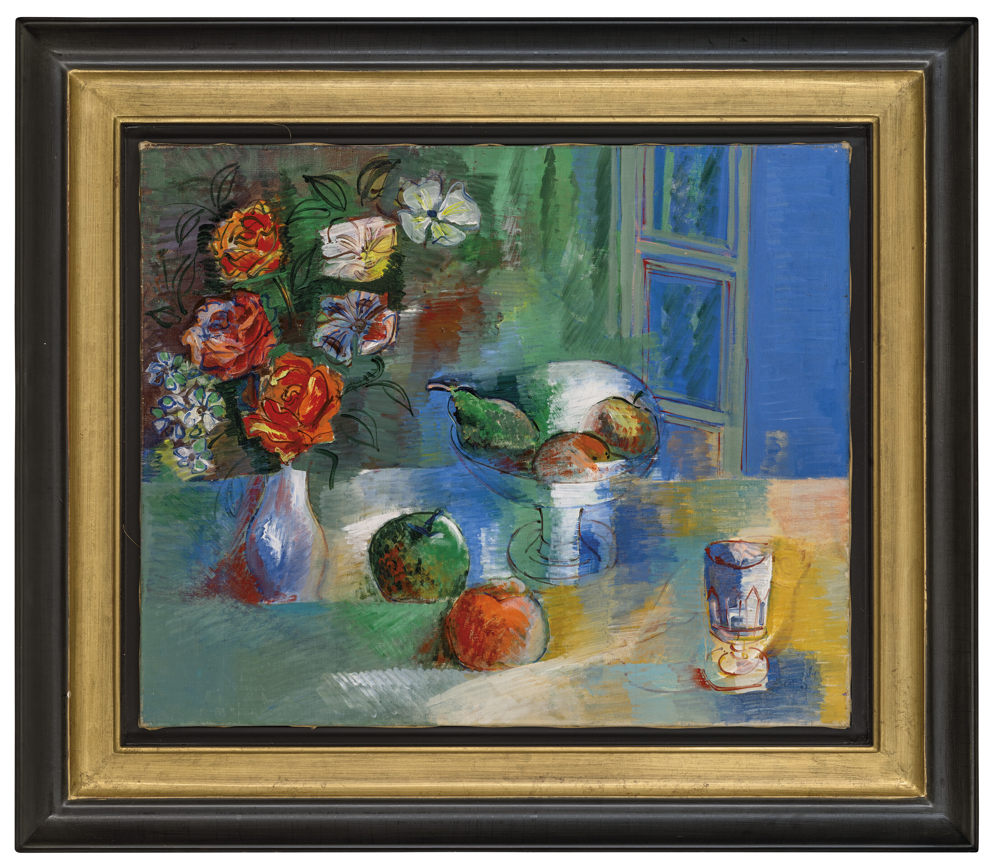 Jean Dufy — Морт природы в сочетании с фруктами, изображение 2