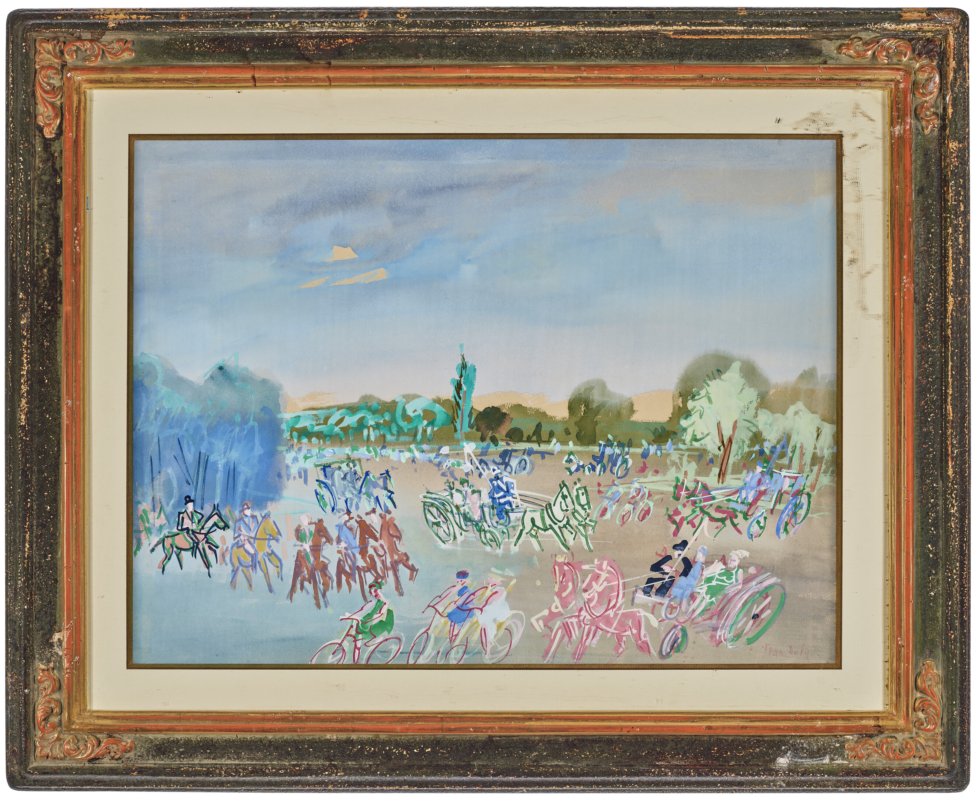 Jean Dufy — Набережная в Булонском лесу, изображение 2