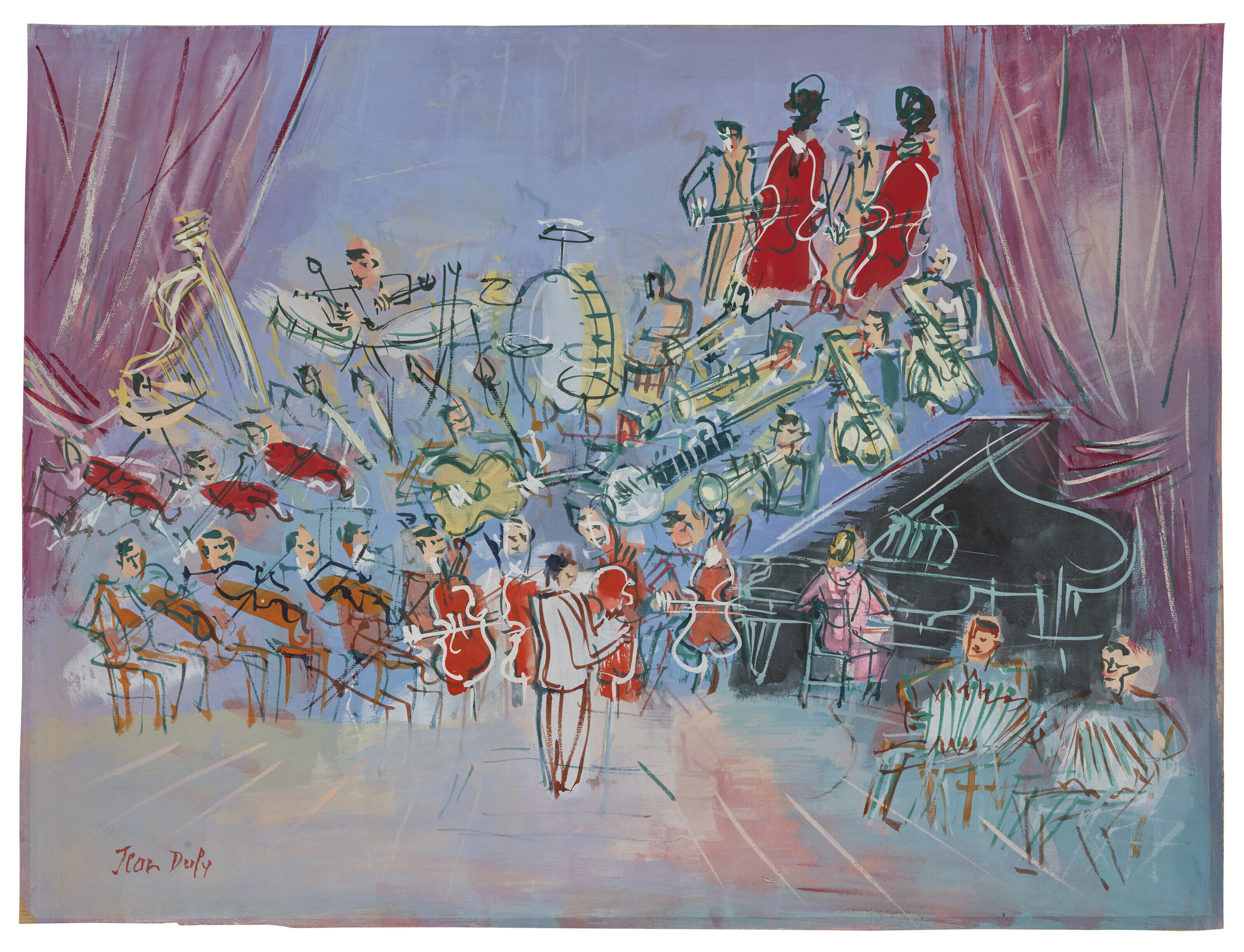 Jean Dufy — Л'Орчестре, изображение 2