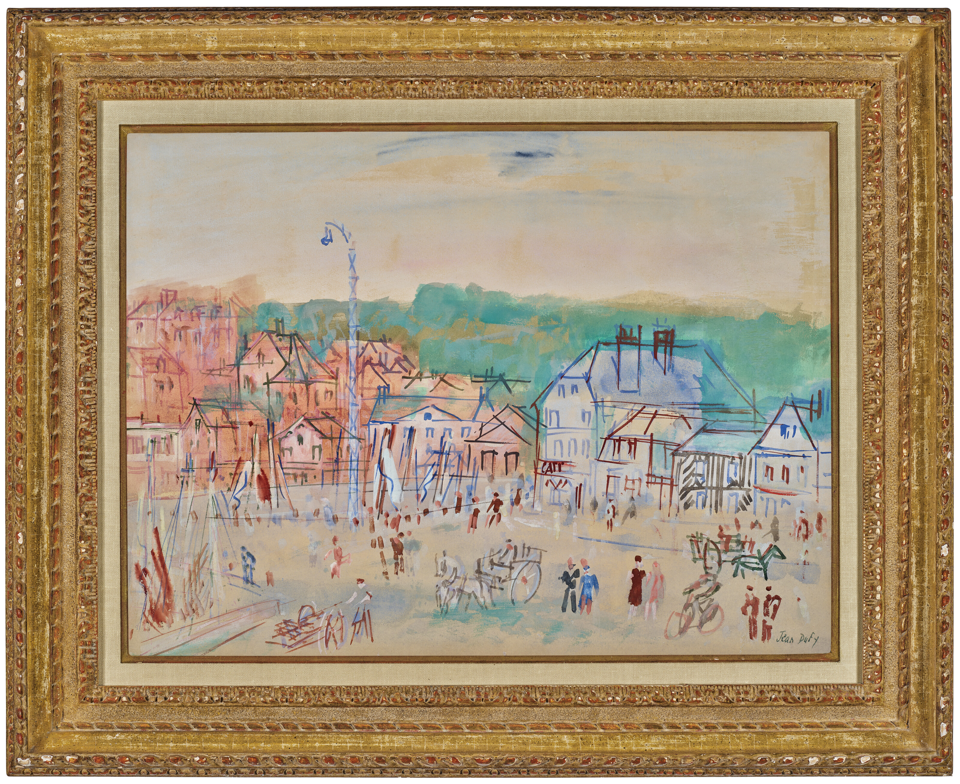 Jean Dufy — Онфлер, ле-Бассен-дю-центр, изображение 2