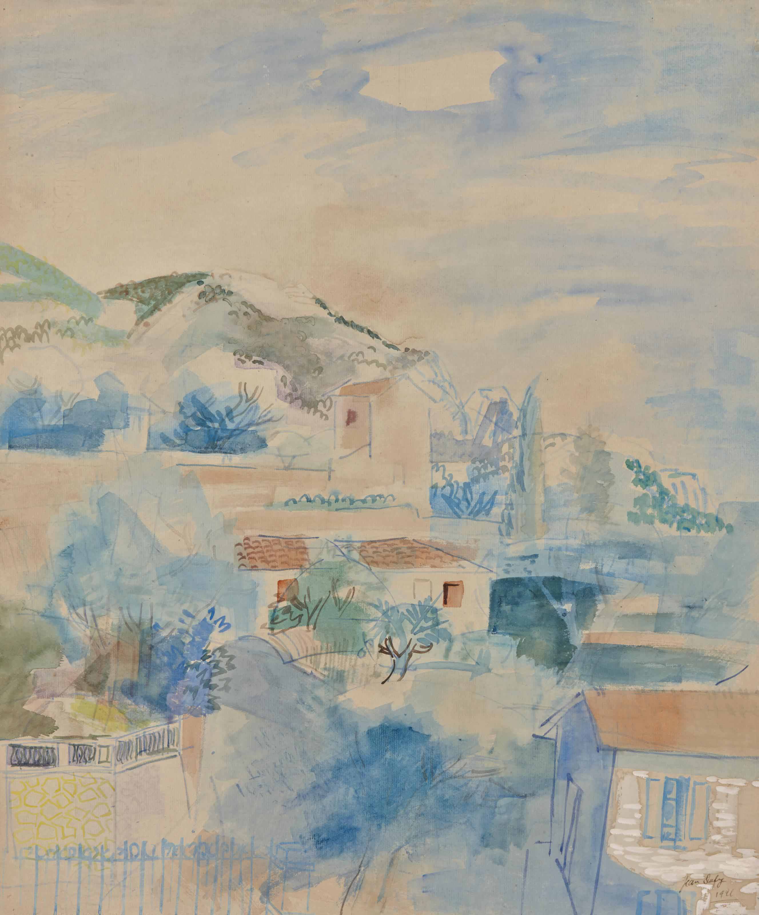 Jean Dufy — Лазурный берег пре-де-Вильфранш-сюр-Мер