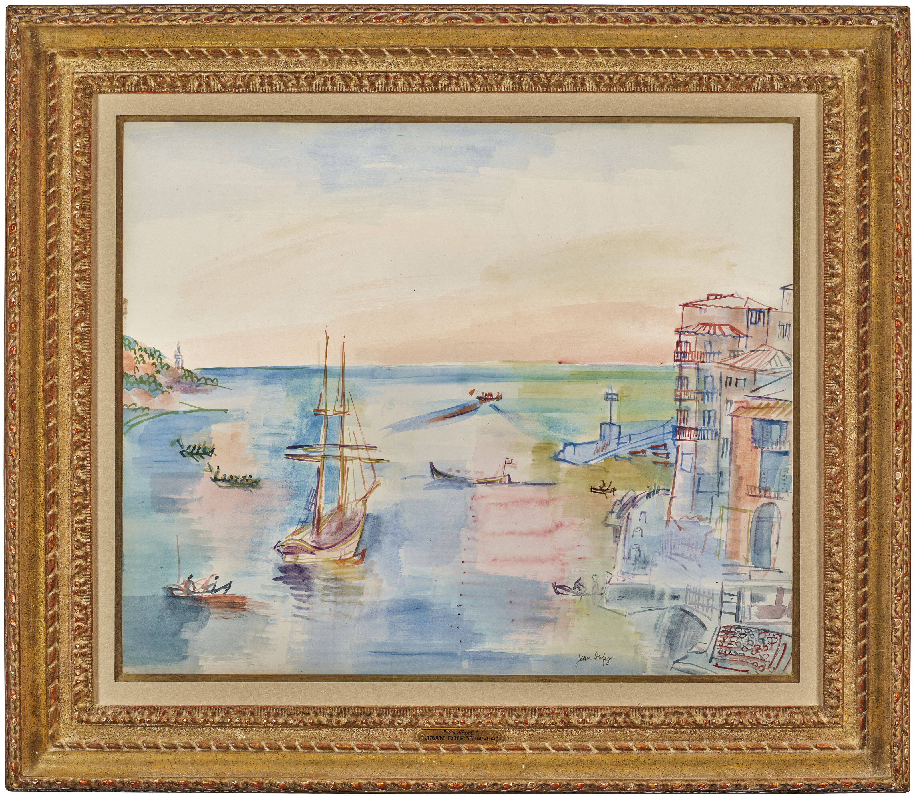 Jean Dufy — Порт-средиземноморье, изображение 2