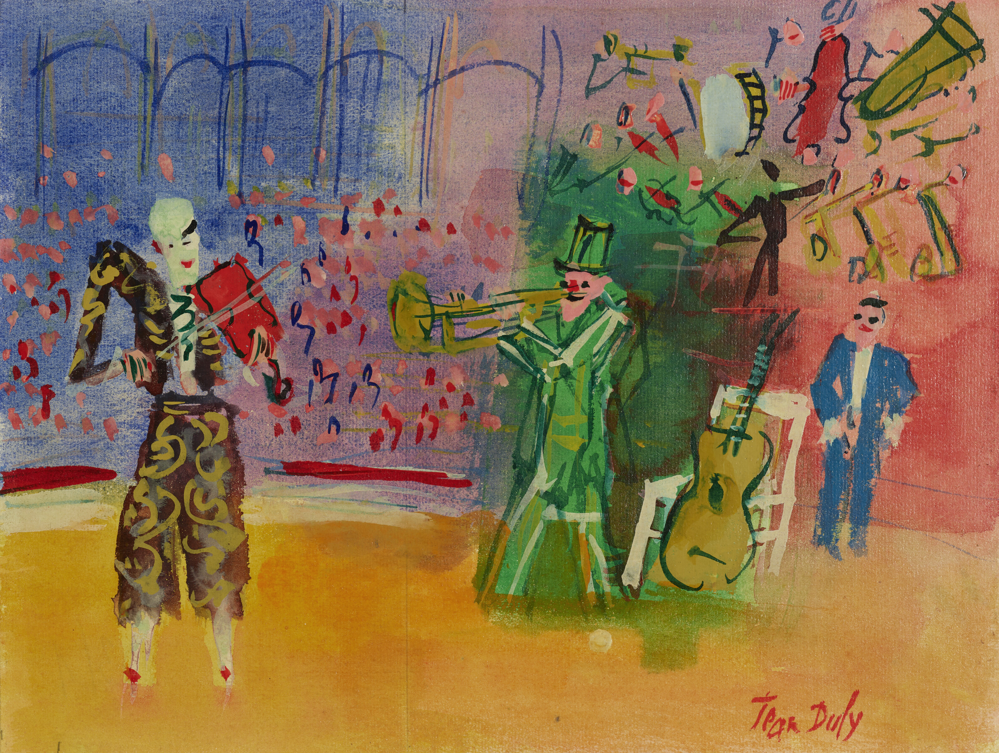Jean Dufy — Клоуны-музыканты