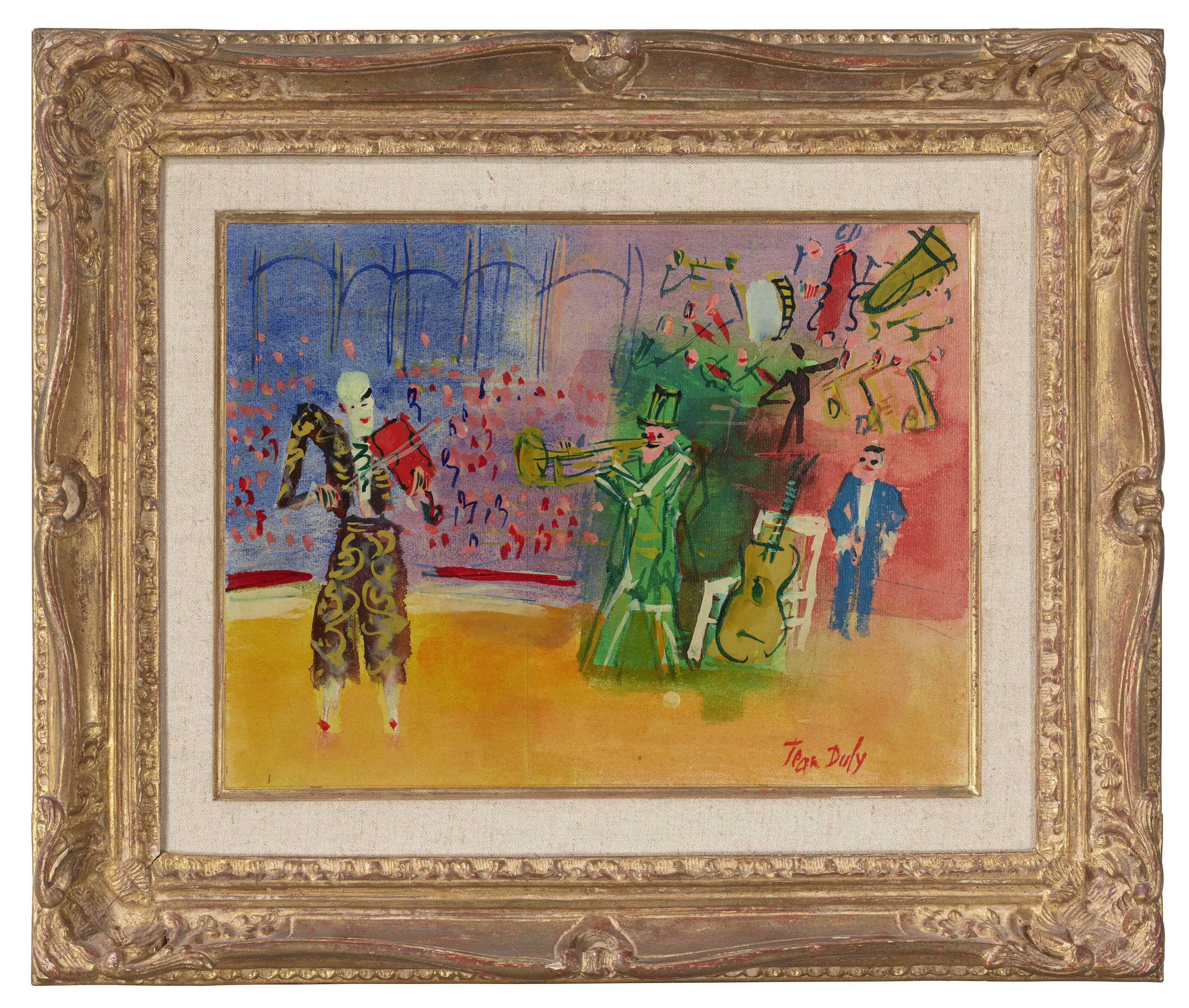 Jean Dufy — Клоуны-музыканты, изображение 2