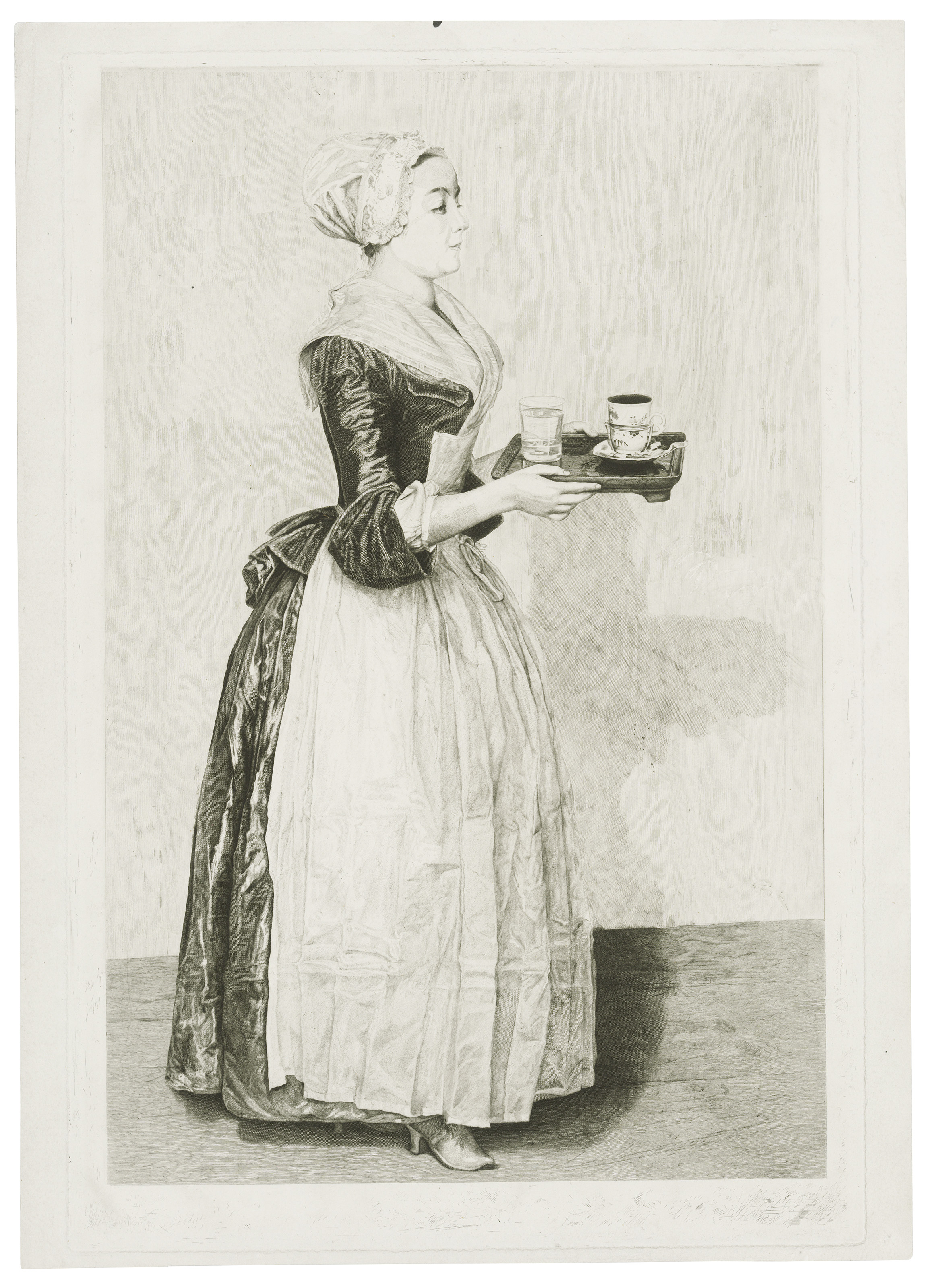 Jean Etienne Liotard — "Шоколадница" (две рабочие пробы)