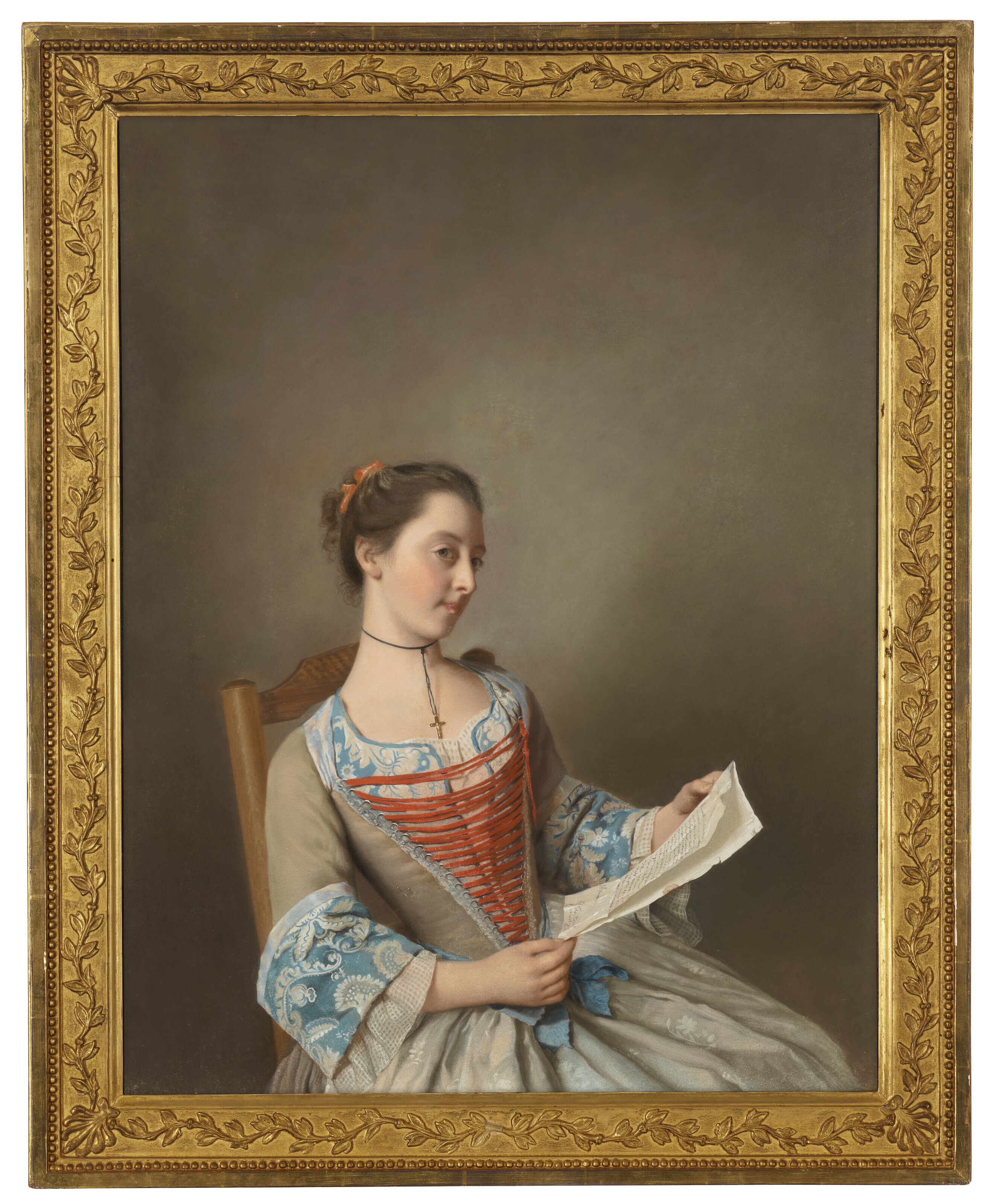 Jean Etienne Liotard — ‘Лизез" (Портрет Сюзанны Льюис в сидячем положении), изображение 2
