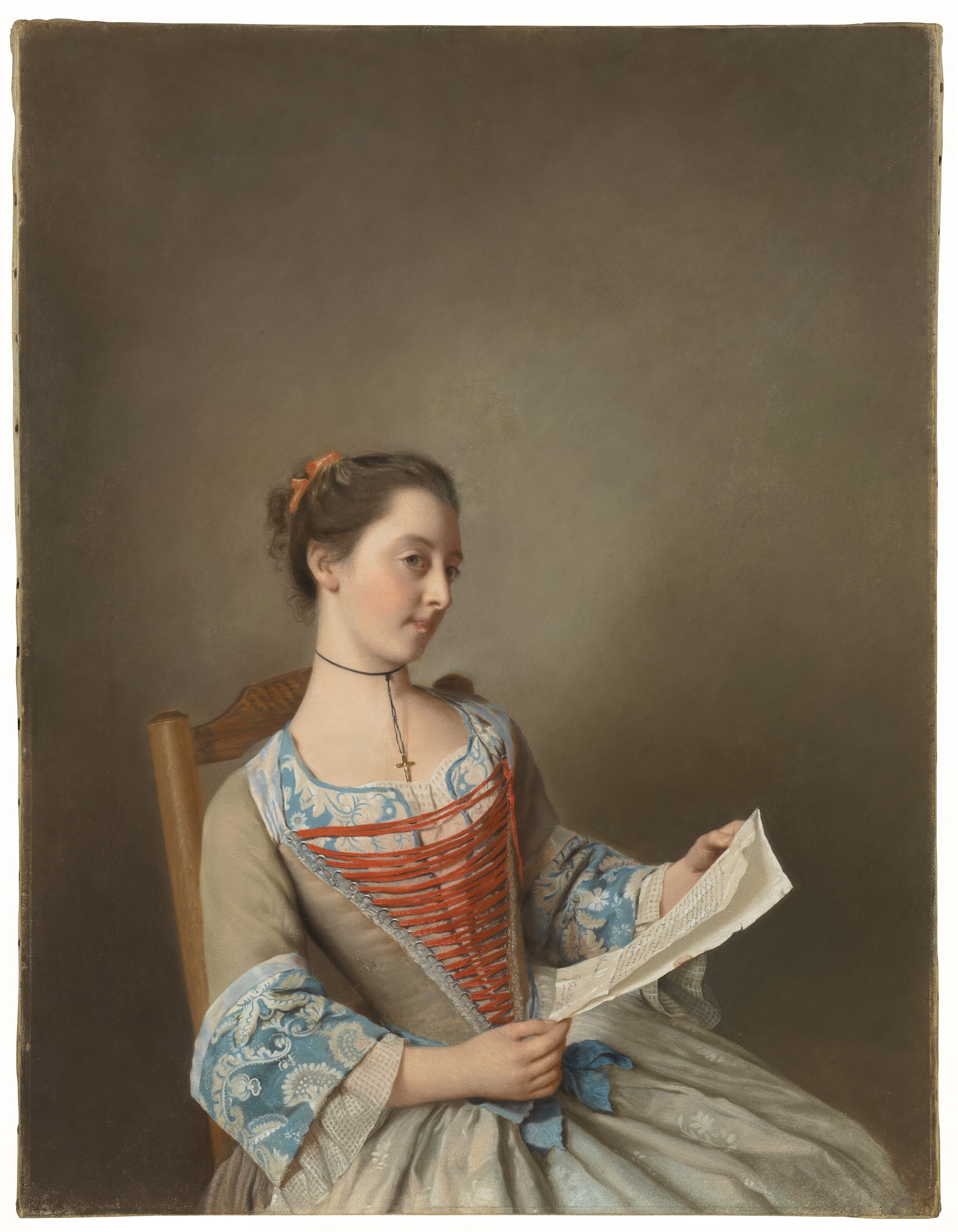 Jean Etienne Liotard — ‘Лизез" (Портрет Сюзанны Льюис в сидячем положении), изображение 5
