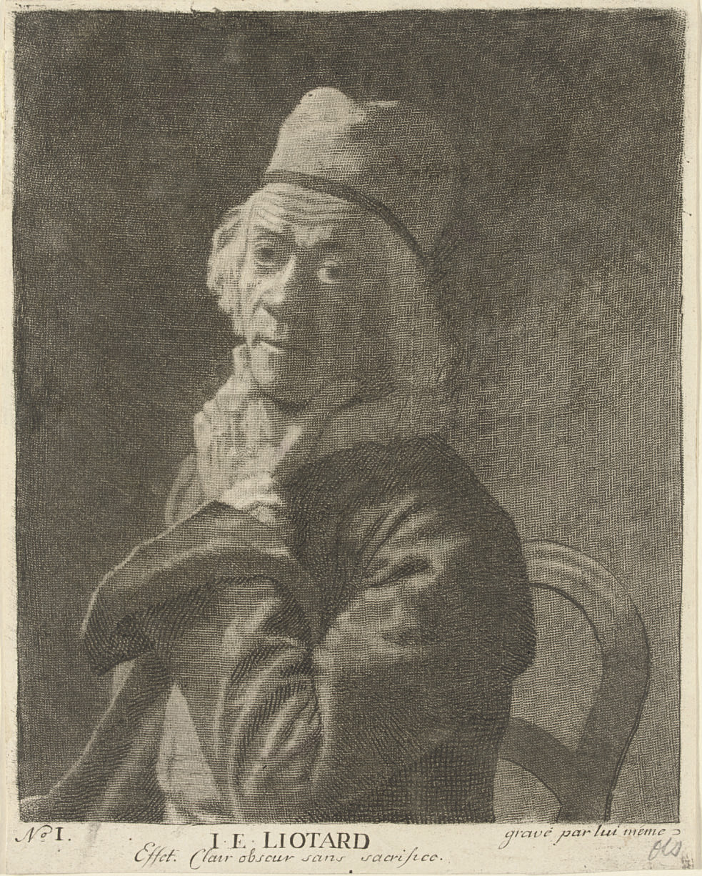 Jean Etienne Liotard — Маленький автопортрет (т. 9; Р., л. 523)