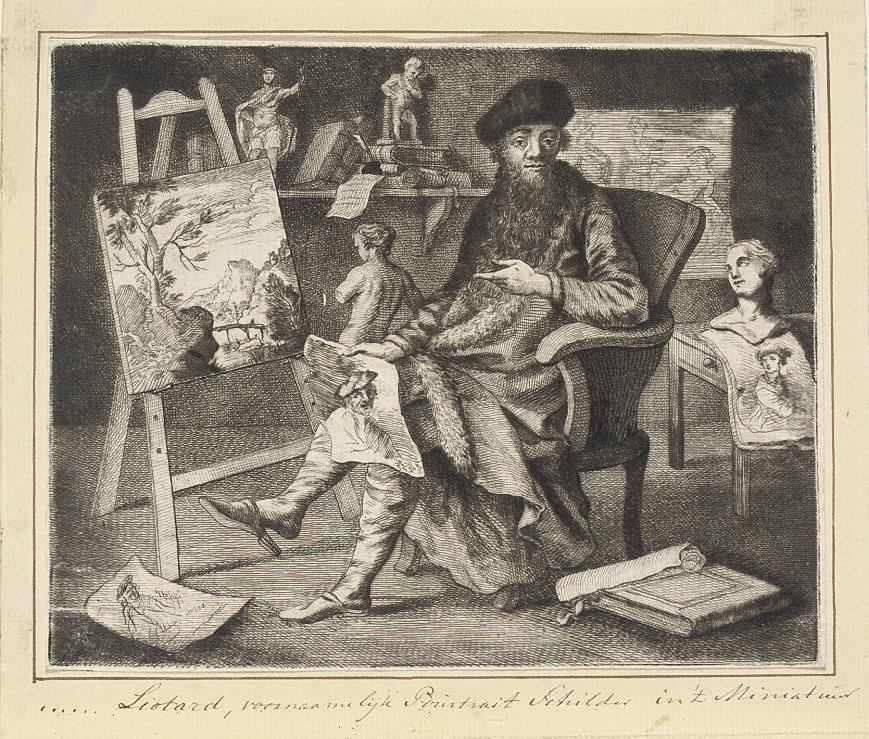 Jean Etienne Liotard — Лиотар в своей мастерской (т. 6; R., L. R93, стр. 694)
