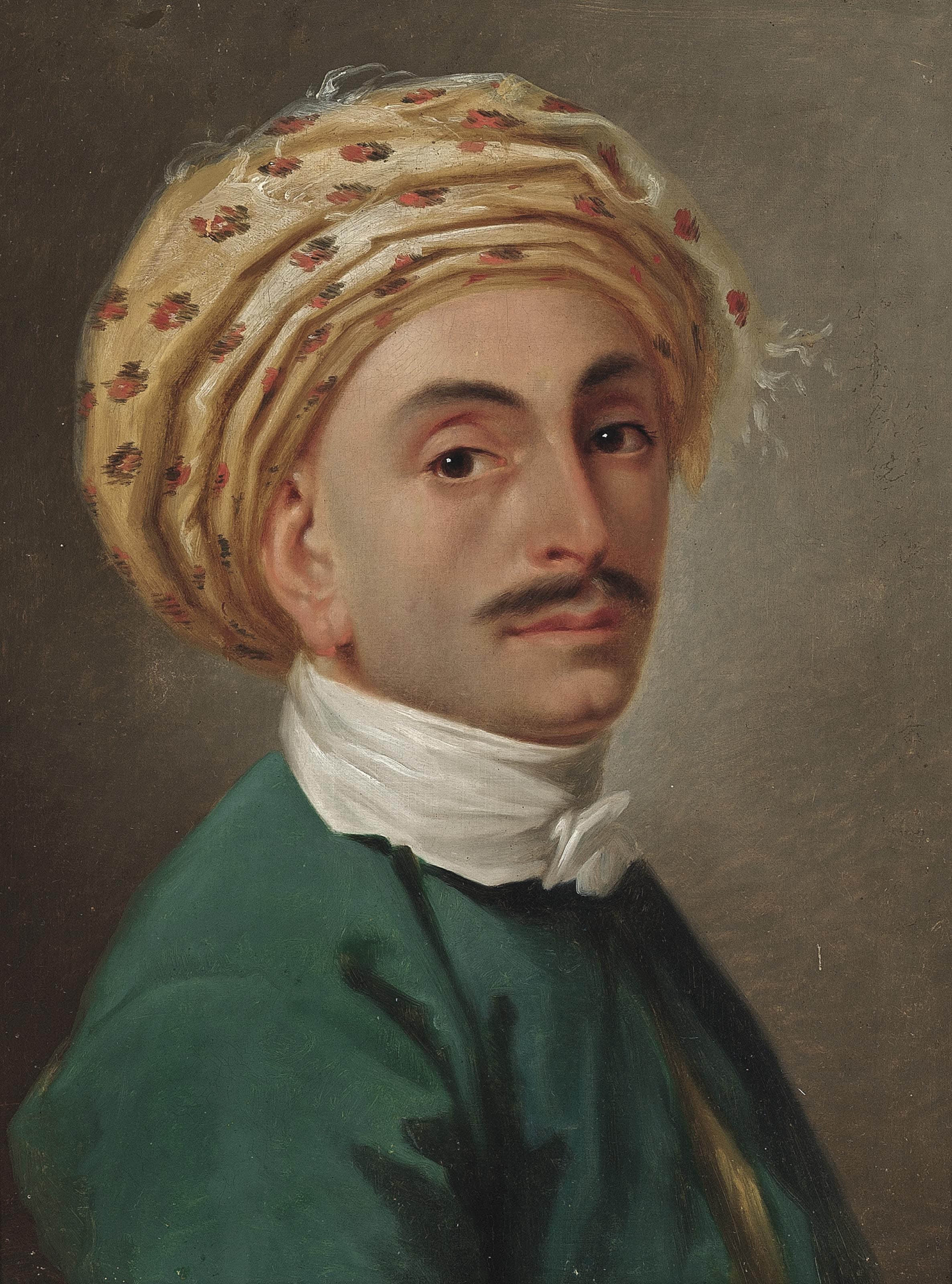 Jean Etienne Liotard — Портрет джентльмена в турецком головном уборе