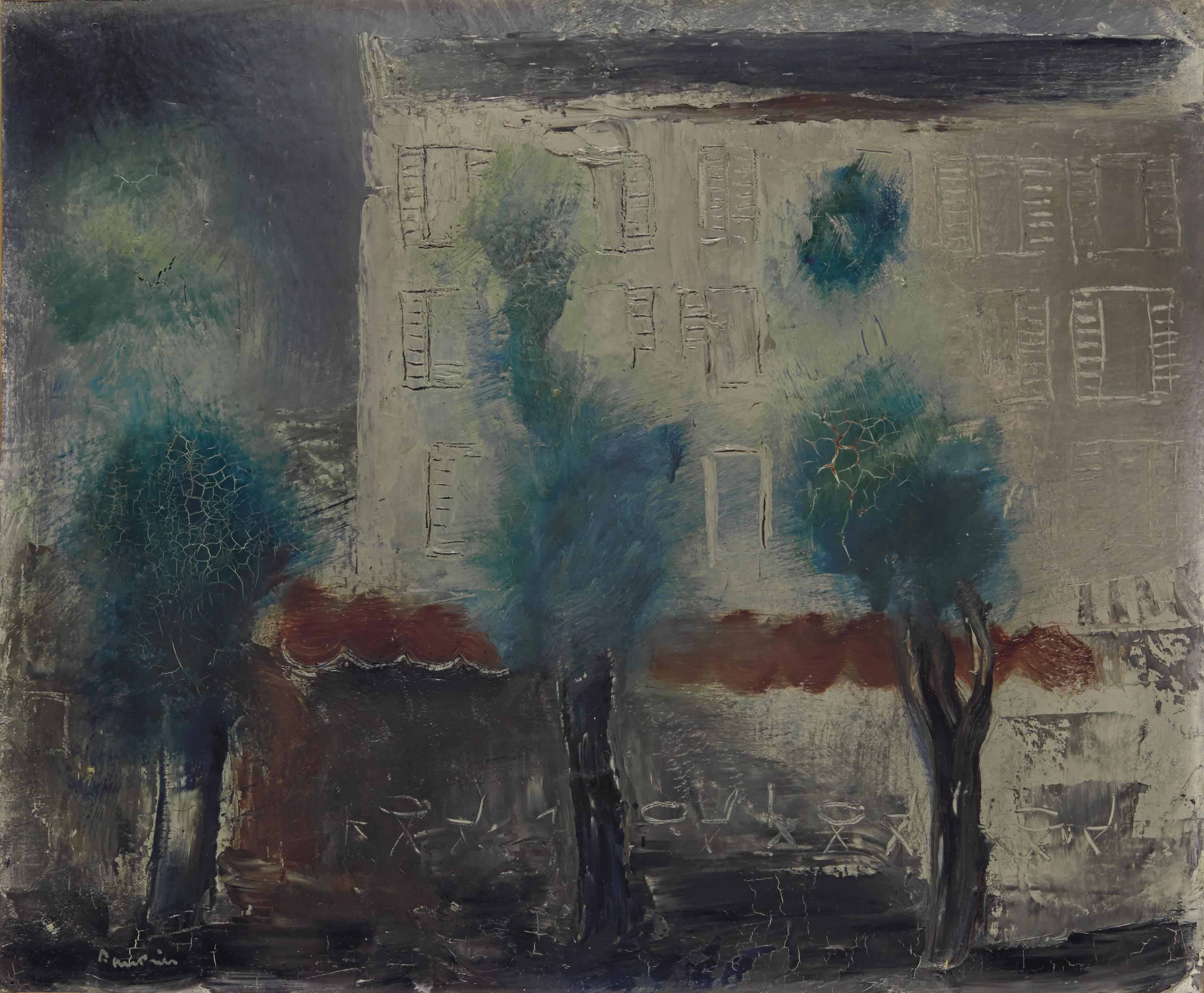 Jean Fautrier — Терраса кафе