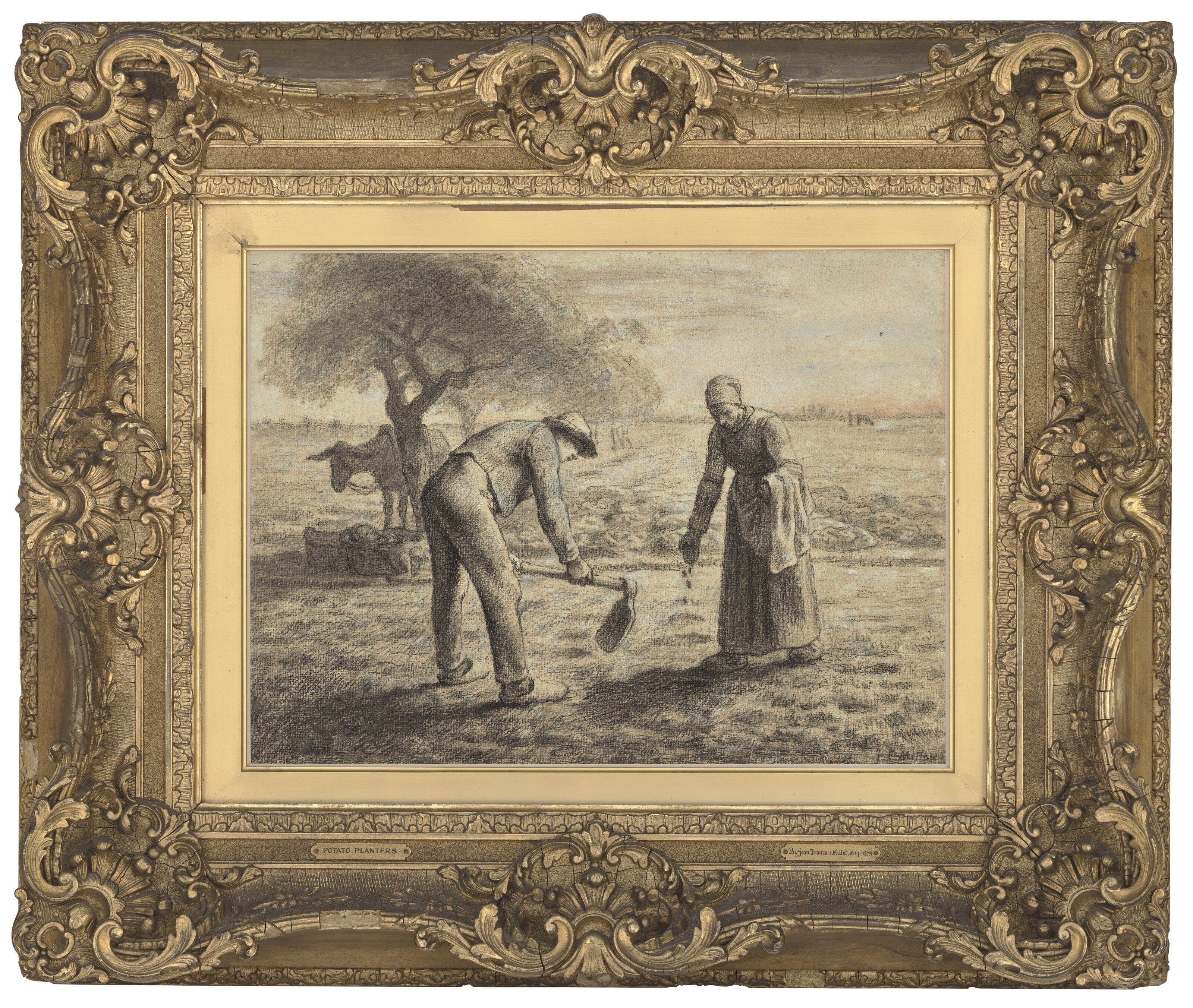 Jean Francois Millet — Лесопосадки на полях земли, изображение 2
