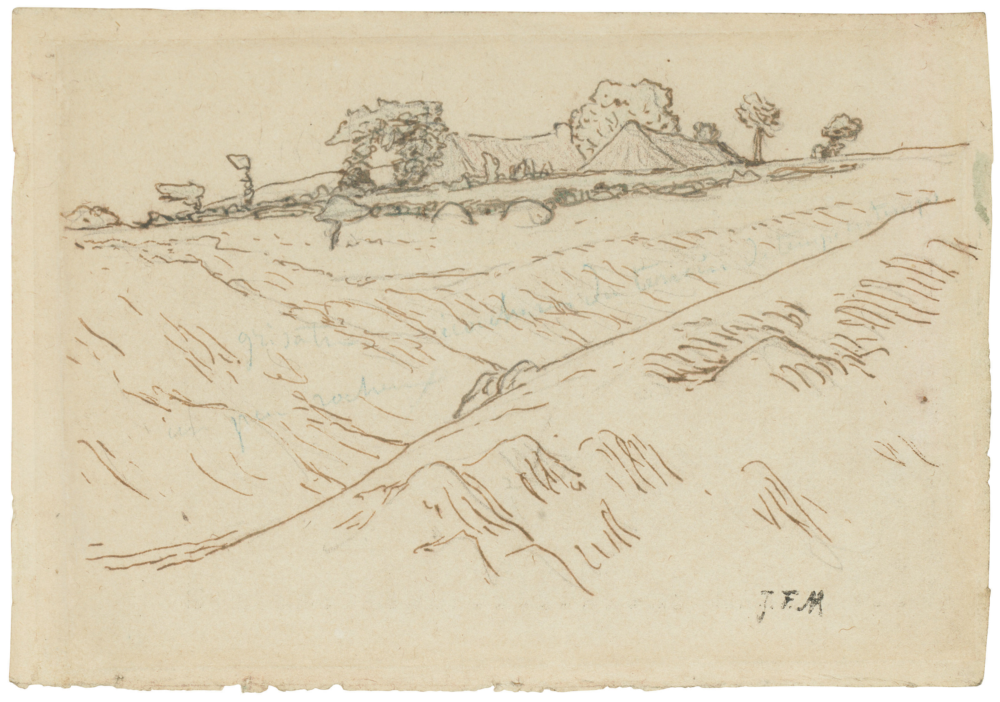 Jean Francois Millet — Пейзаж близ Виши и Оверни (i); Пейзаж в Оверни (ii), изображение 3