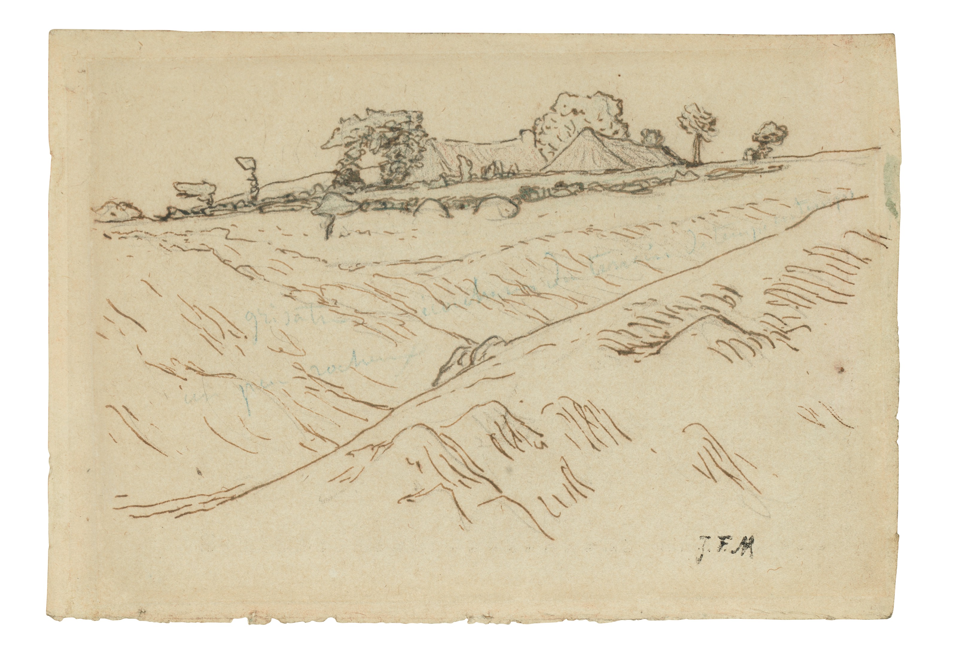 Jean Francois Millet — Пейзаж близ Виши и Оверни (i); Пейзаж в Оверни (ii), изображение 5